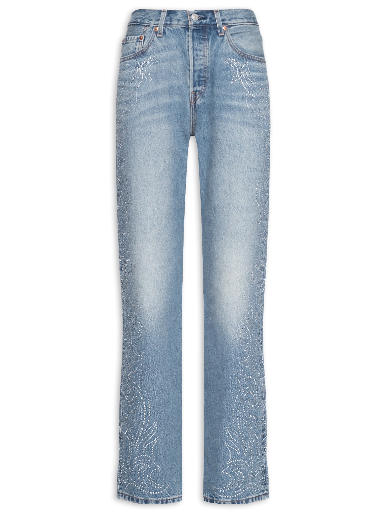 Levi's + Beyoncé - Calça Jeans Feminina 501® '90S - Azul