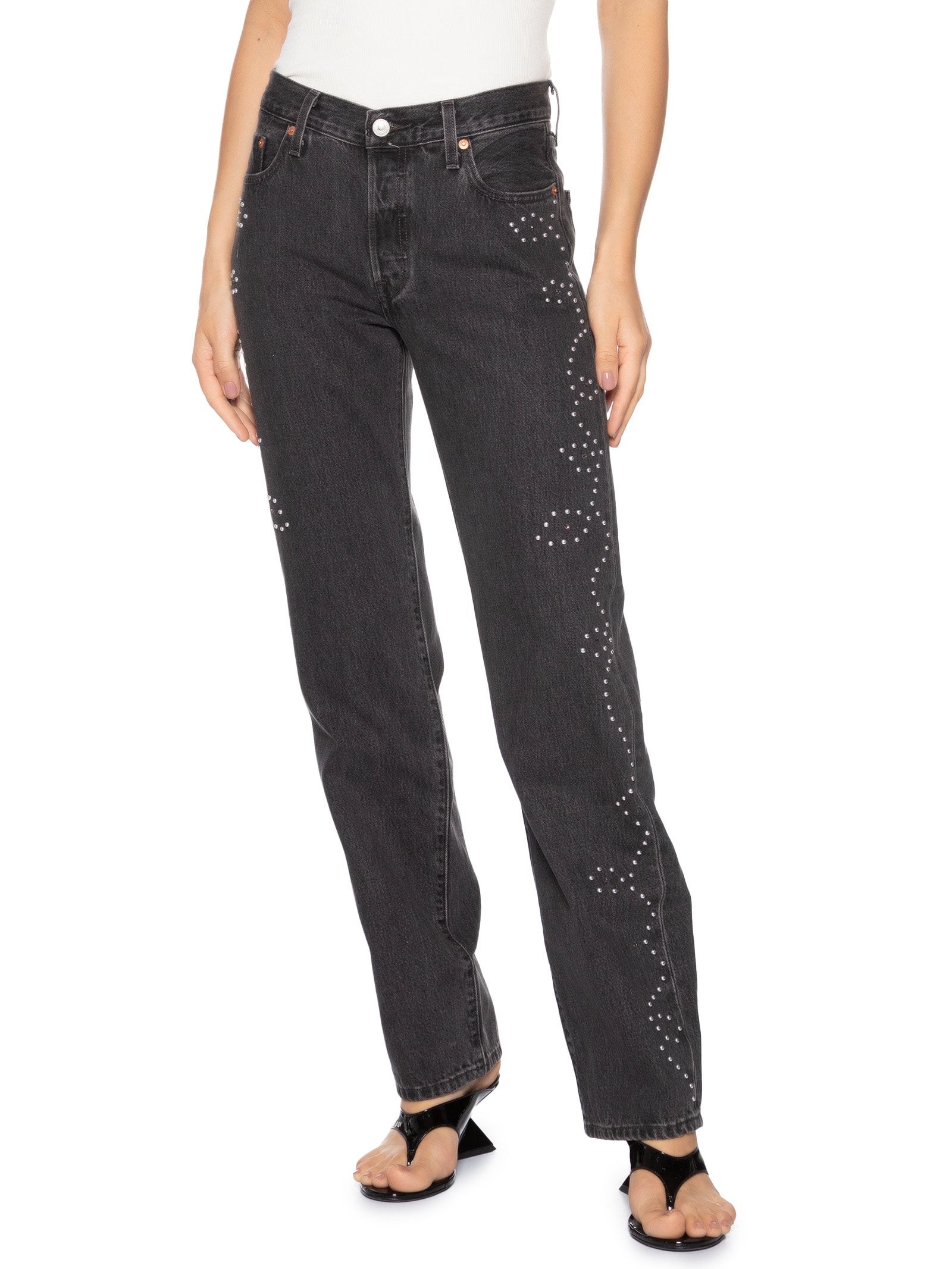 Levi's + Beyoncé - Calça Jeans Feminina 501® '90S - Preto
