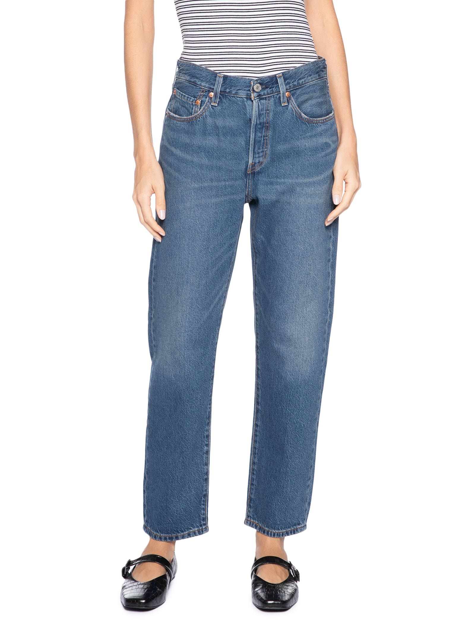 Calça Jeans Feminina 501® Crop Lightweight Azul Levi's