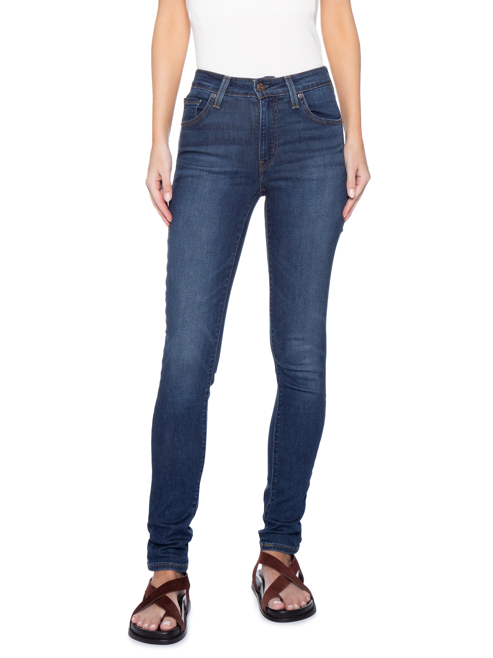 Calça Jeans Feminina 721 High Rise Skinny Azul Levi's