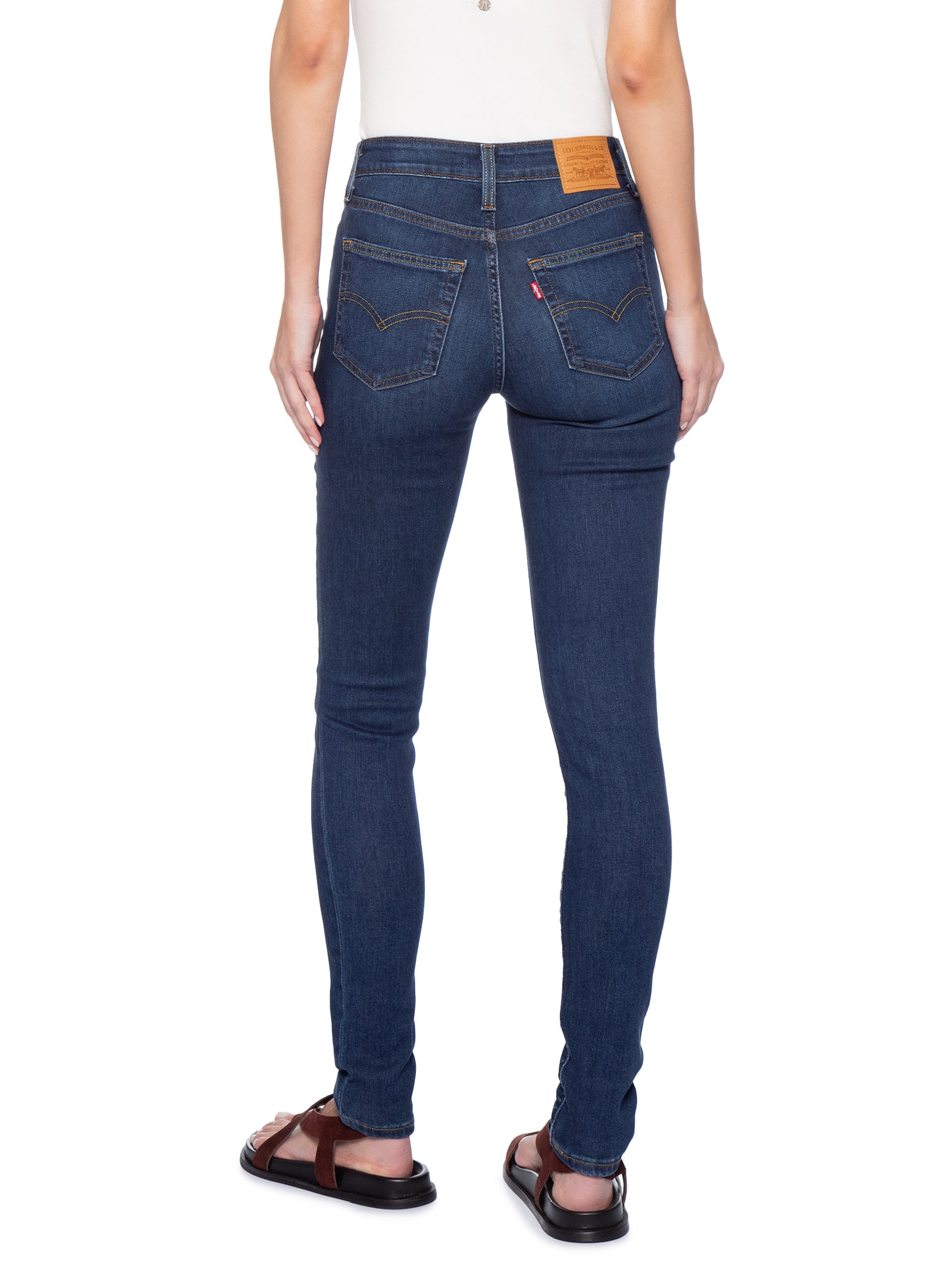 Calça Jeans Feminina 721 High Rise Skinny Azul Levi's