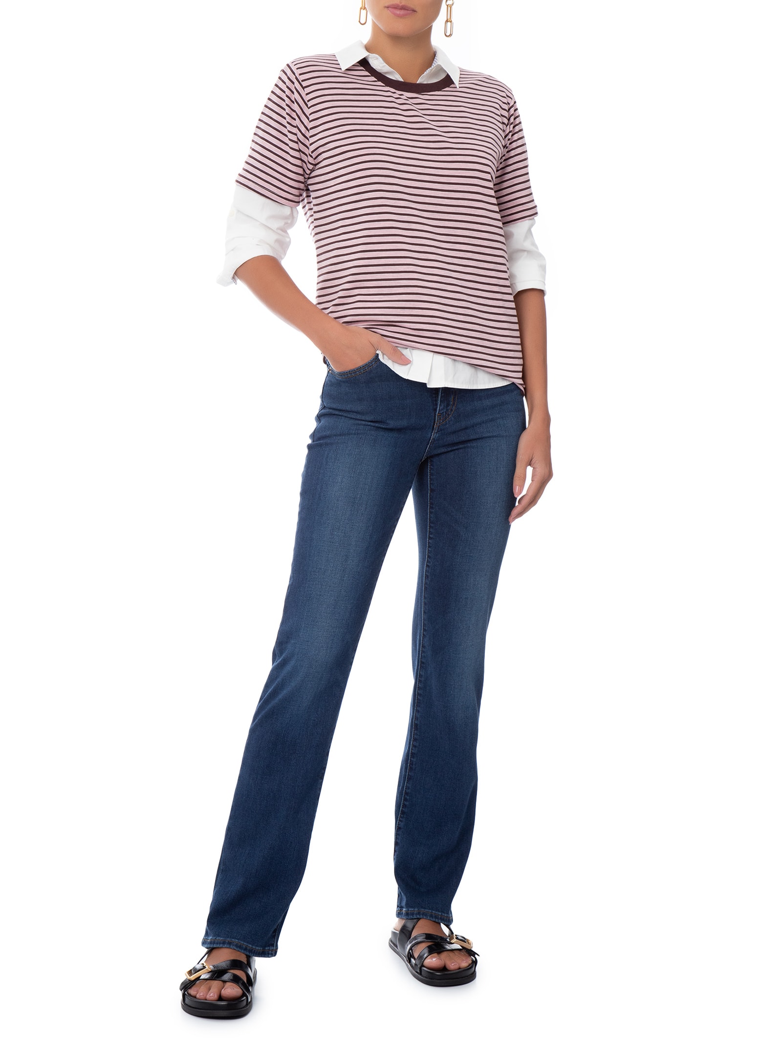 Calça Jeans Feminina 723 High Rise Straight – Azul Levi's