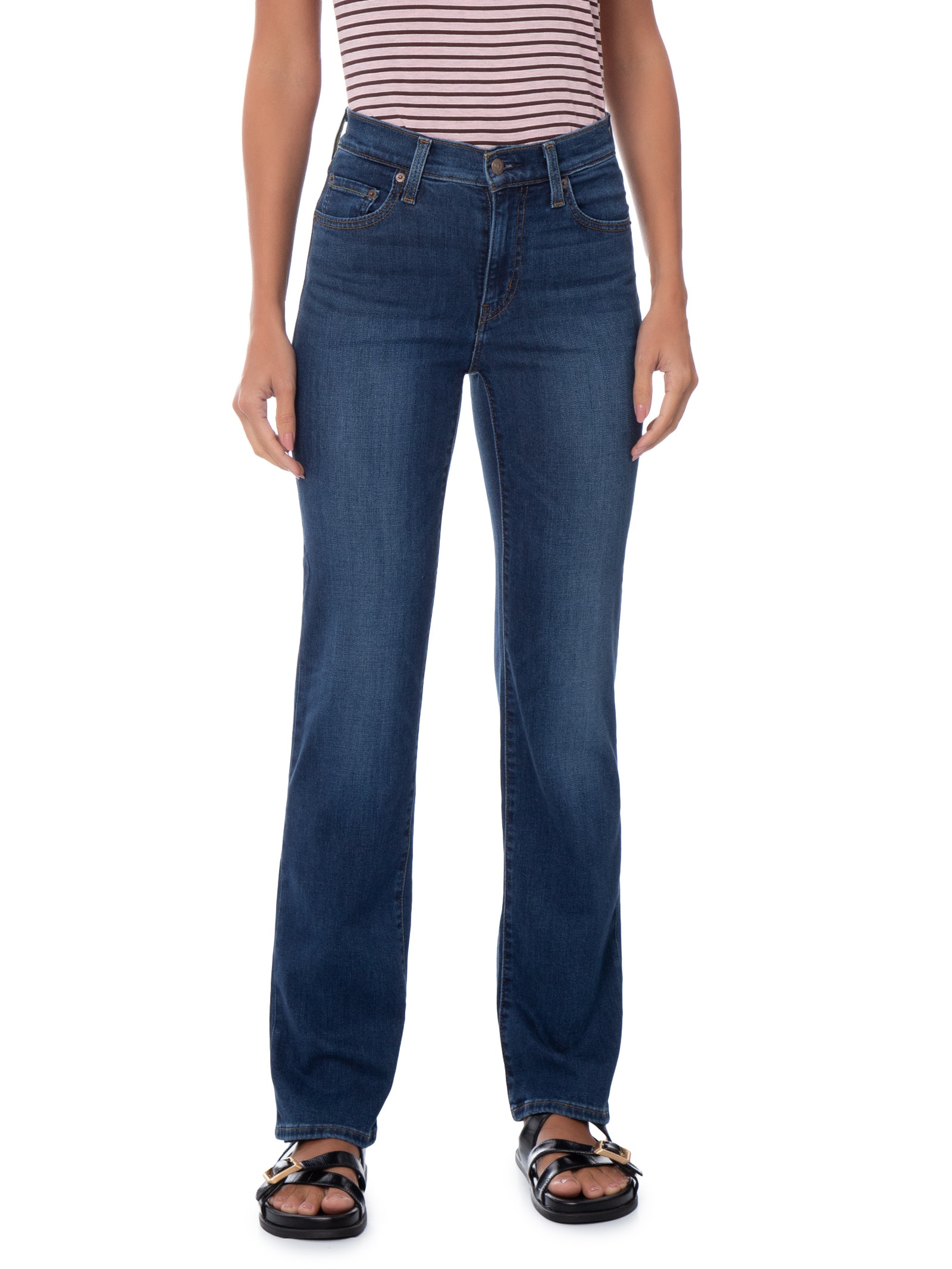 Calça Jeans Feminina 723 High Rise Straight – Azul Levi's