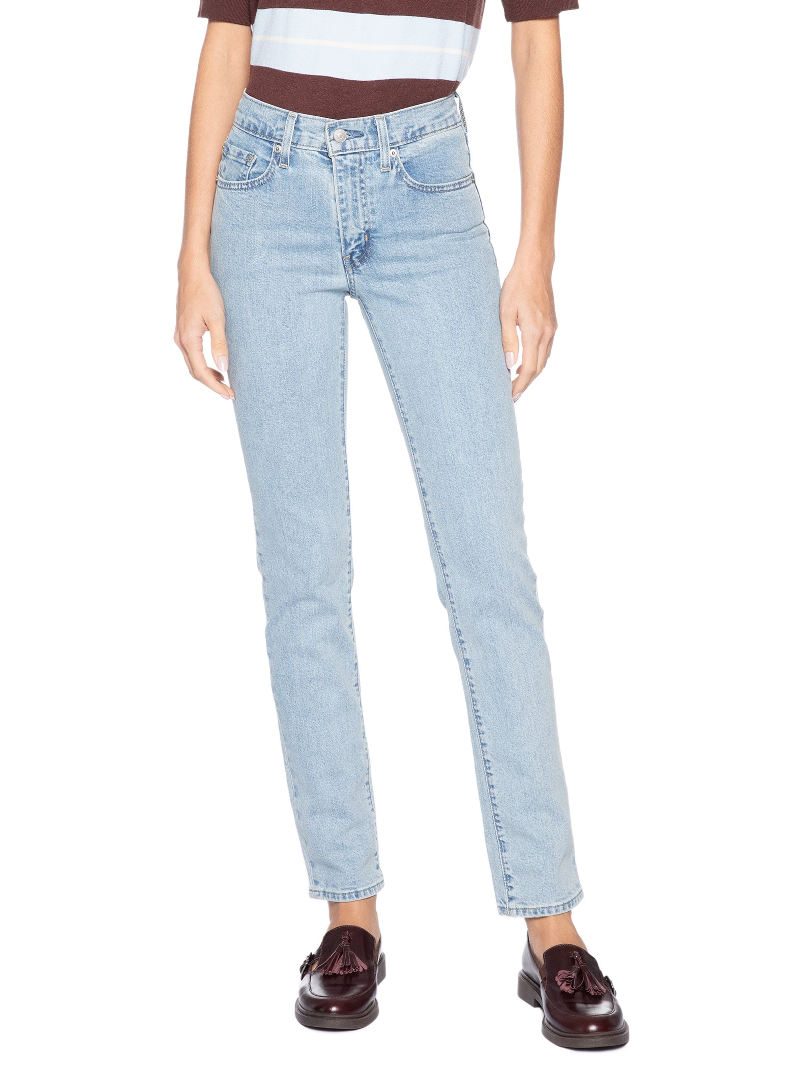 Calça Jeans Feminina 724 High Rise Straight Azul Levi's