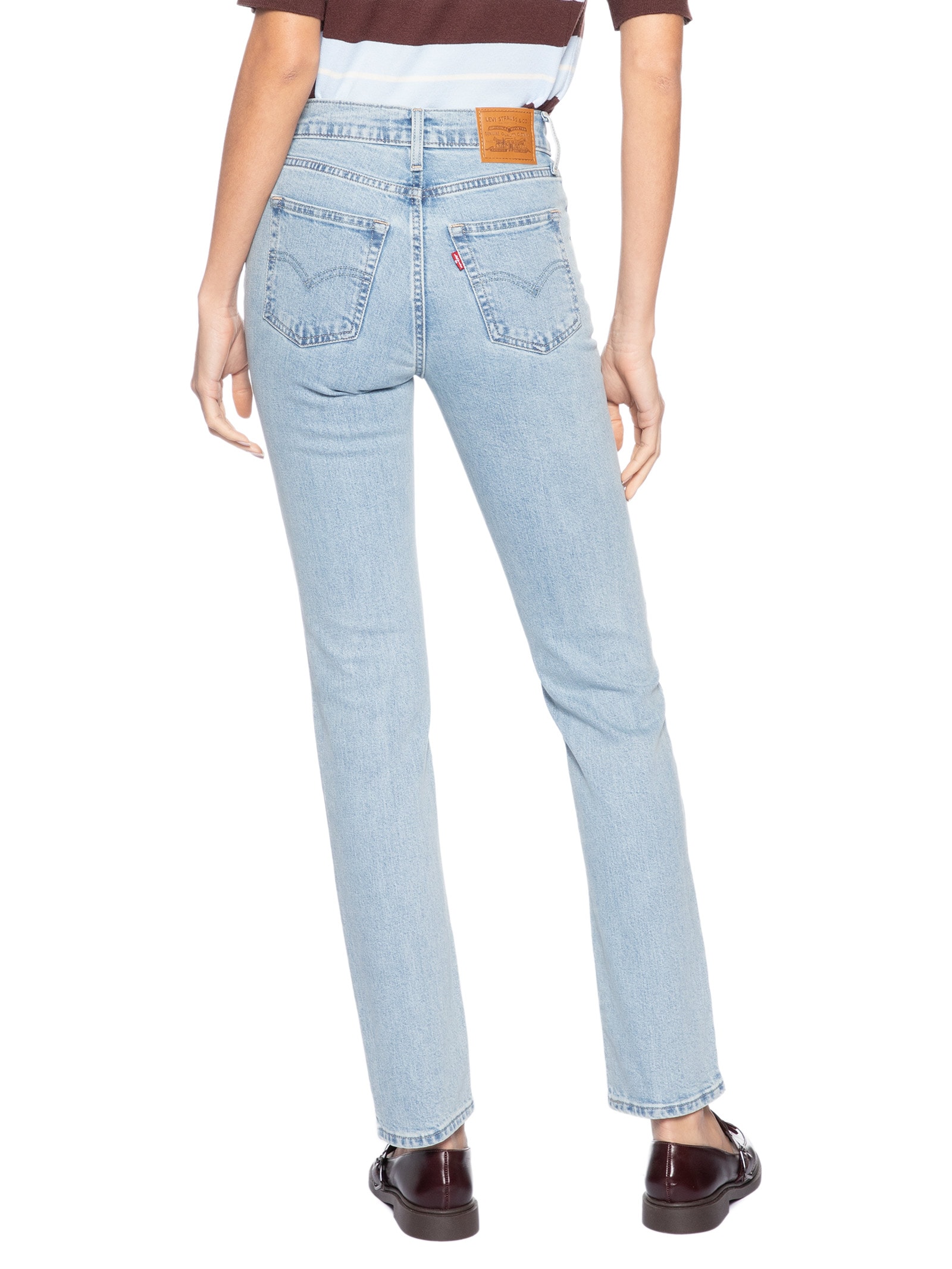 Calça Jeans Feminina 724 High Rise Straight Azul Levi's