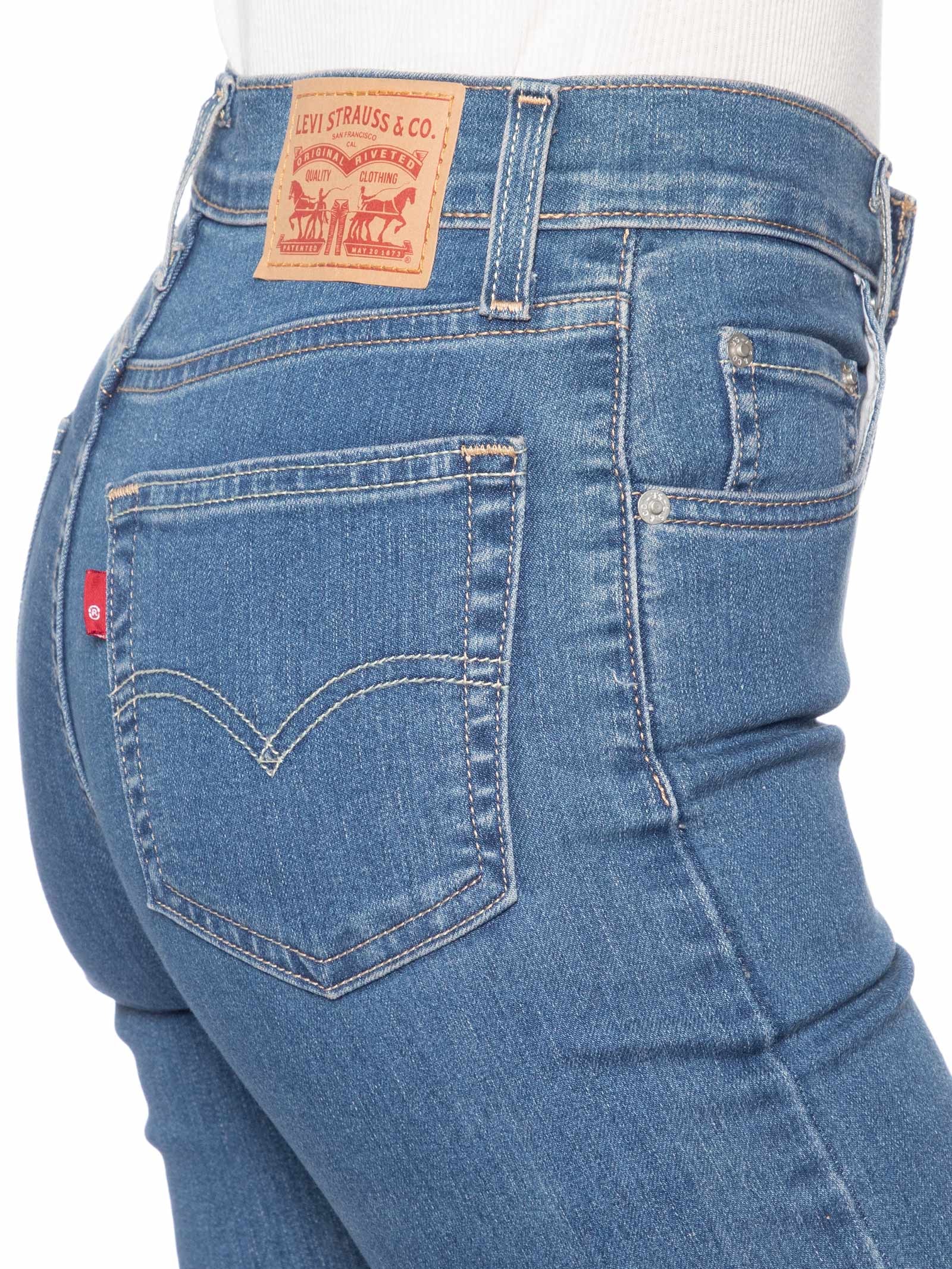 Calça Jeans Feminina 724 High Rise Straight Azul Levi's