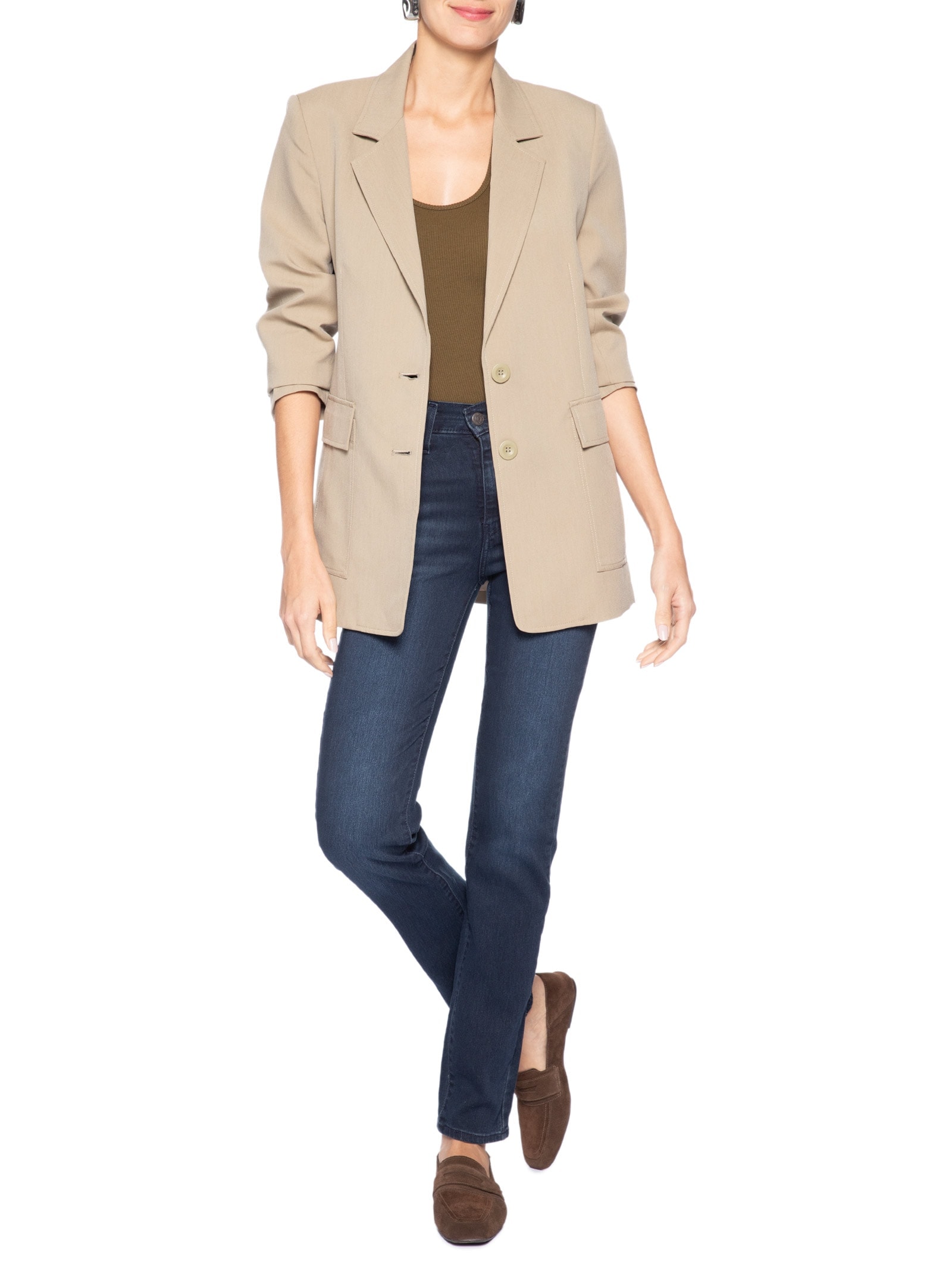 Calça Jeans Feminina 724 High Rise Straight Azul Levi's