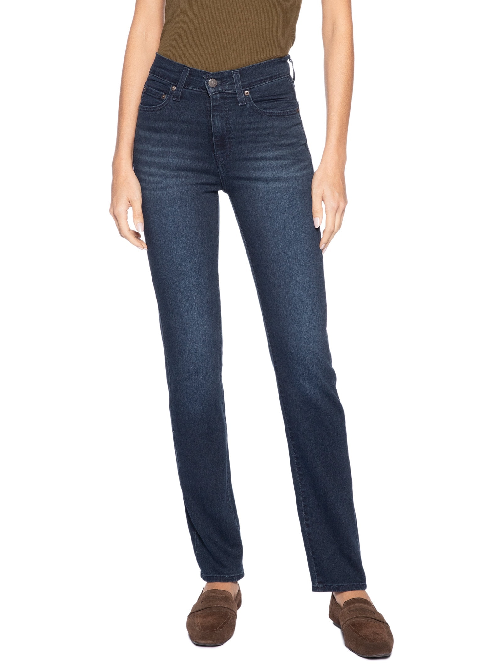 Calça Jeans Feminina 724 High Rise Straight Azul Levi's