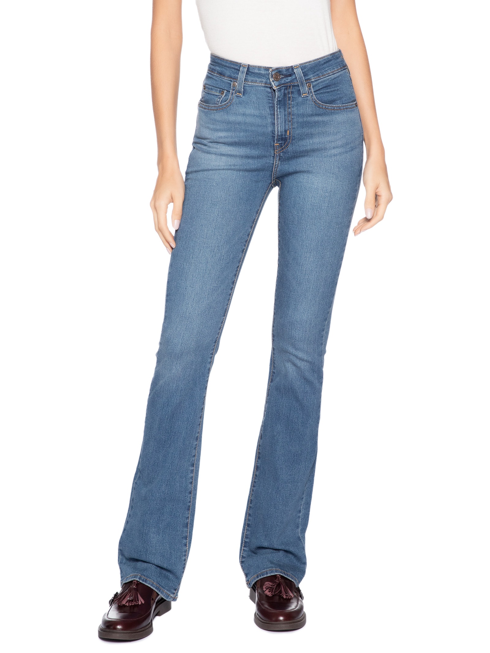Calça Jeans Feminina 725 High Rise Bootcut Azul Levi's