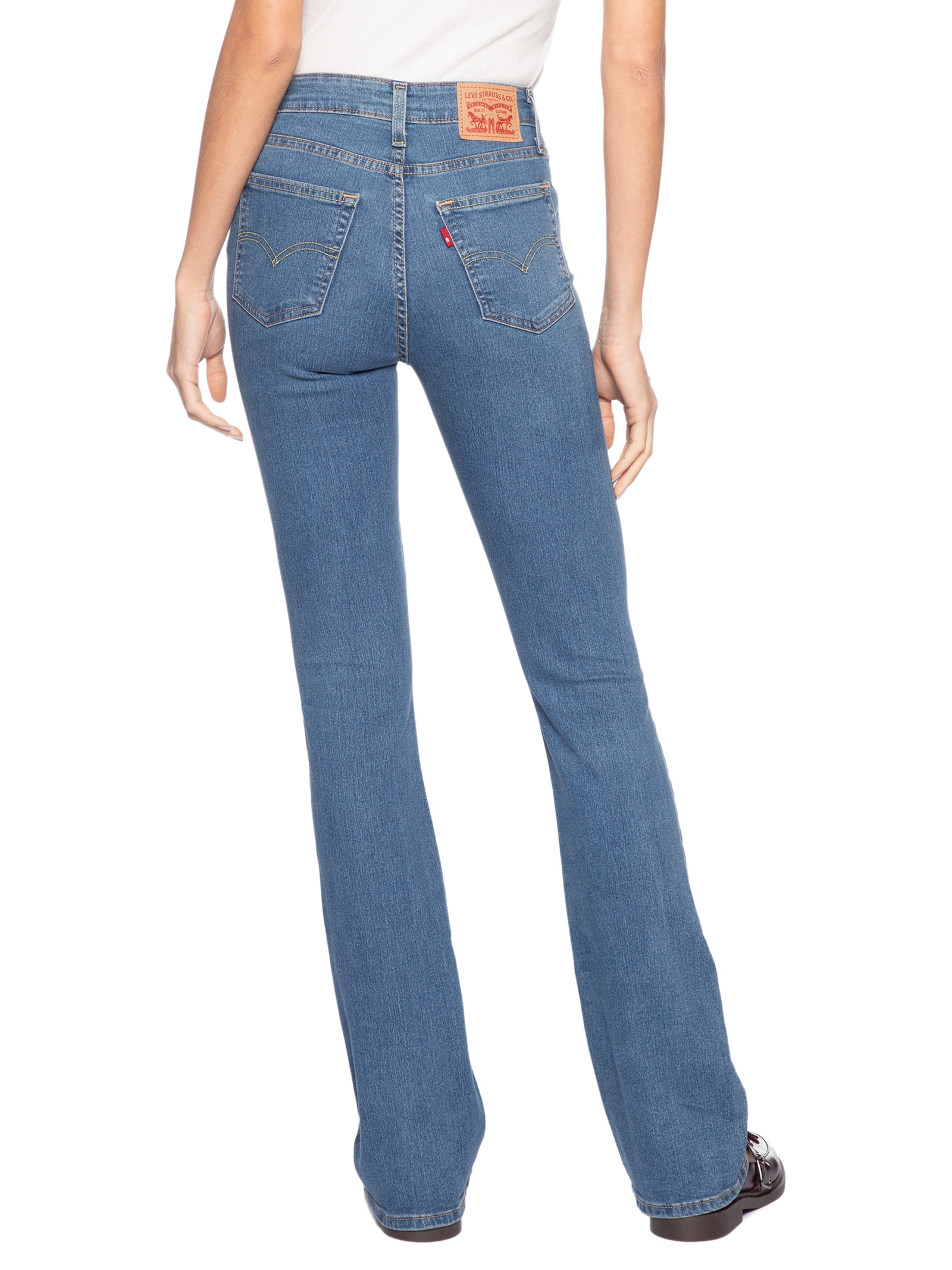Calça Jeans Feminina 725 High Rise Bootcut Azul Levi's