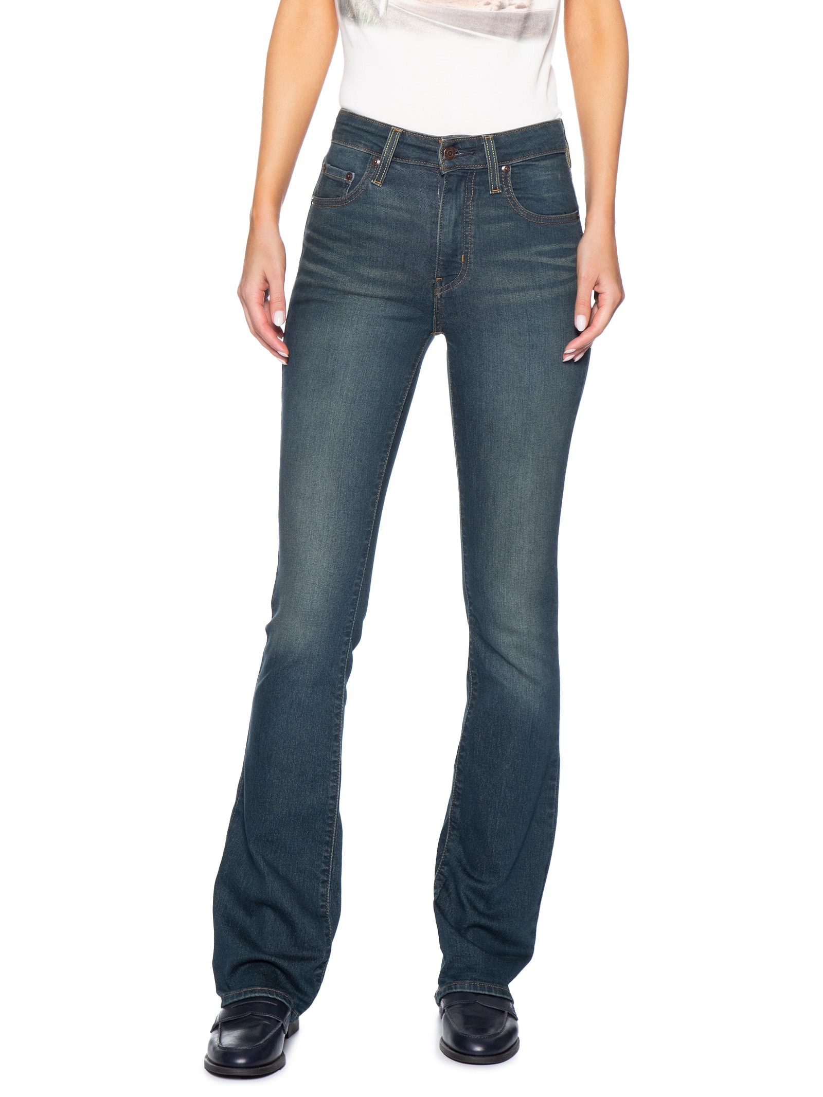 Calça Jeans Feminina 725 High Rise Bootcut Azul Levi's