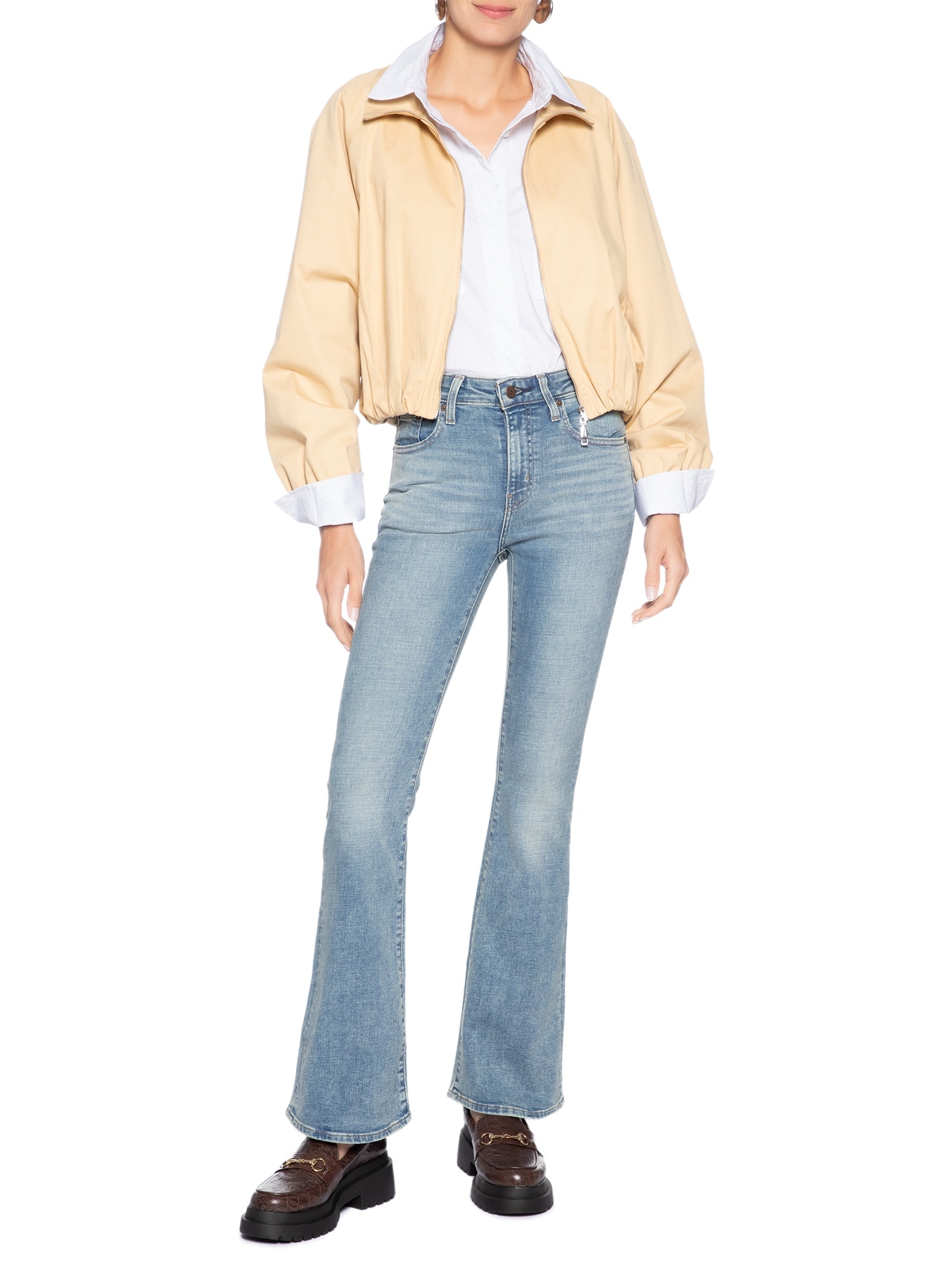 Calça Jeans Feminina 726 HR Flare Azul Levi's