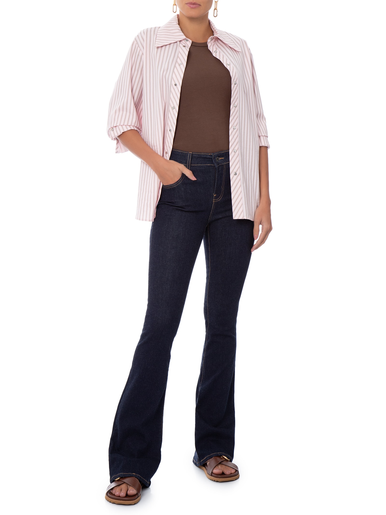 Calça Jeans Feminina 726 HR Flare – Azul Levi's