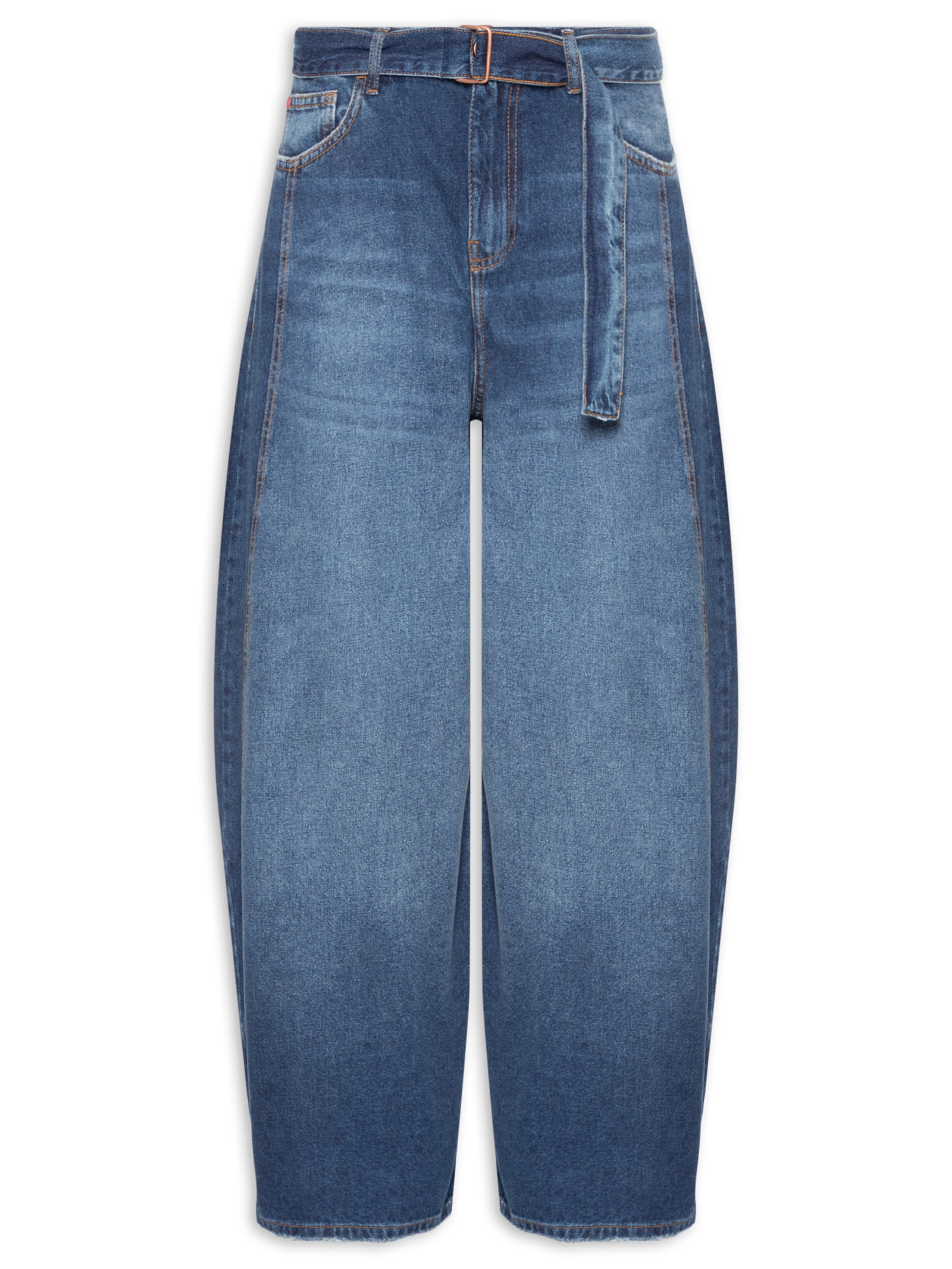 Calça Jeans Feminina A Barrel Premium Azul Cantão