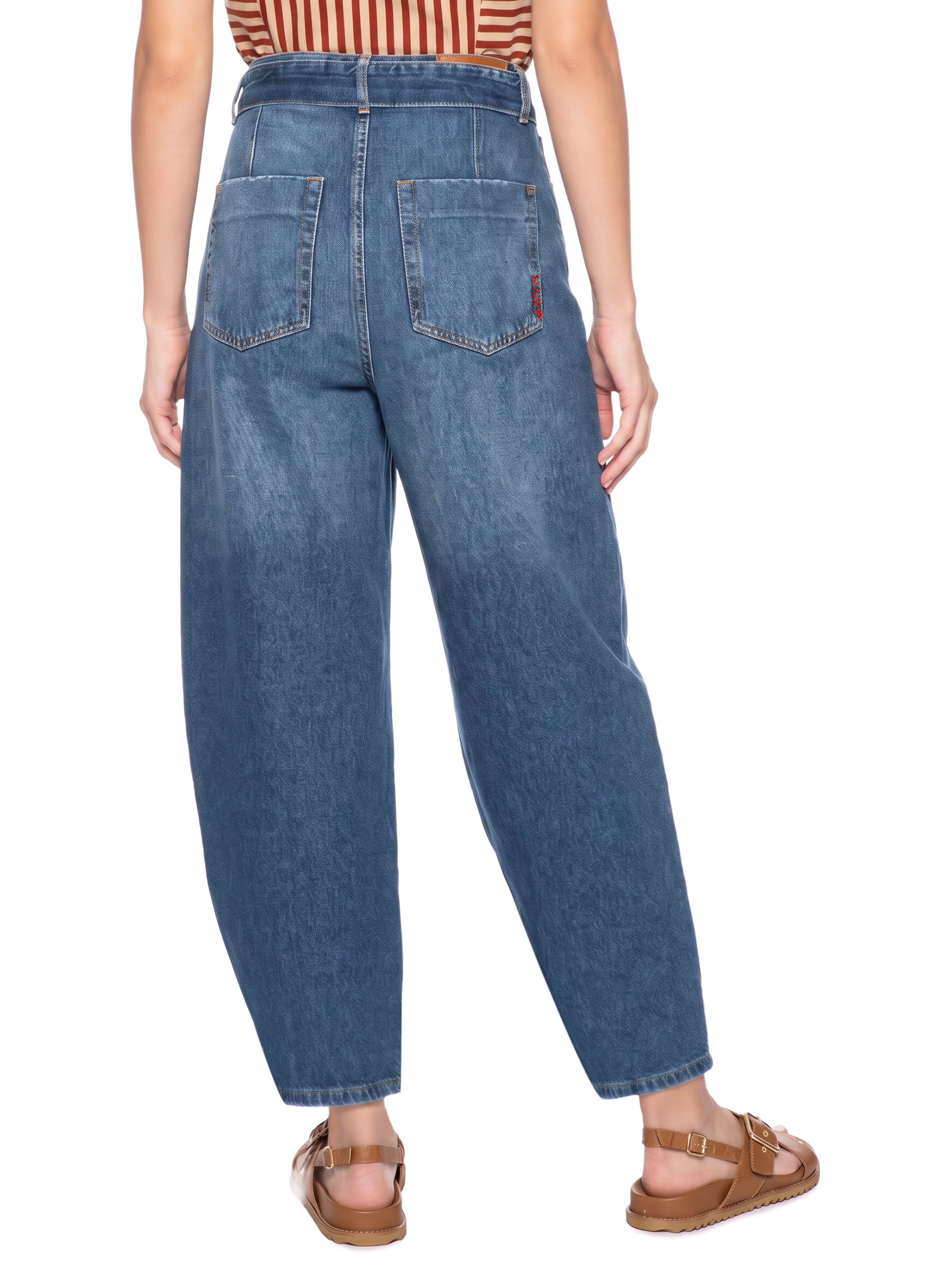 Calça Jeans Feminina A Barrel Premium Azul Cantão