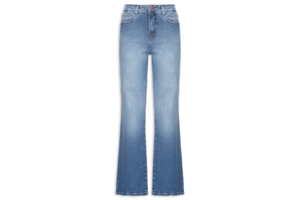 Calça Jeans Feminina A Flare Classic - Azul