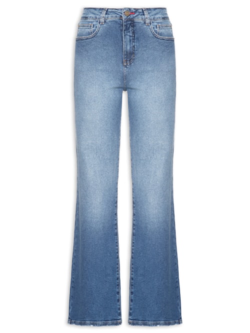 Calça Jeans Feminina A Flare Classic - Azul