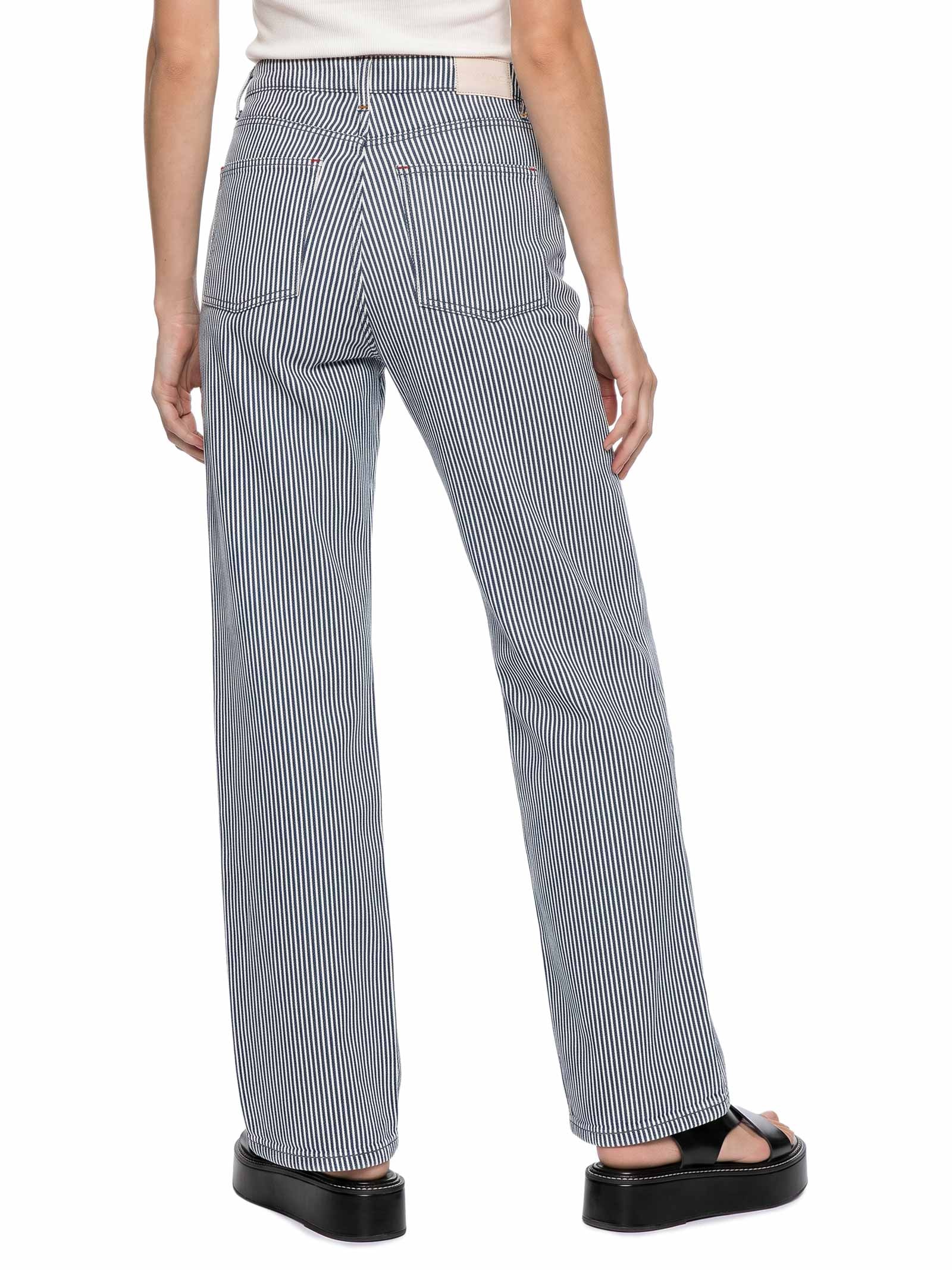 Calça Jeans Feminina A Wide Leg Listra Navegar Preto Cantão