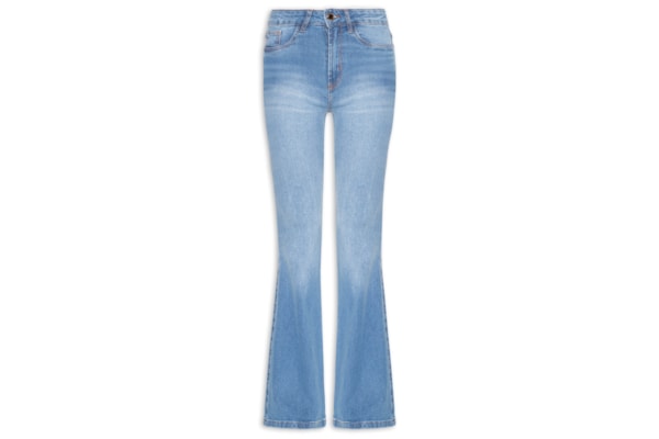Calça Jeans Feminina Atena Flare High - Azul