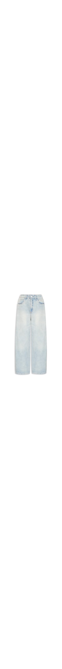 Calça Jeans Feminina Baggy Cintura Média – Azul
