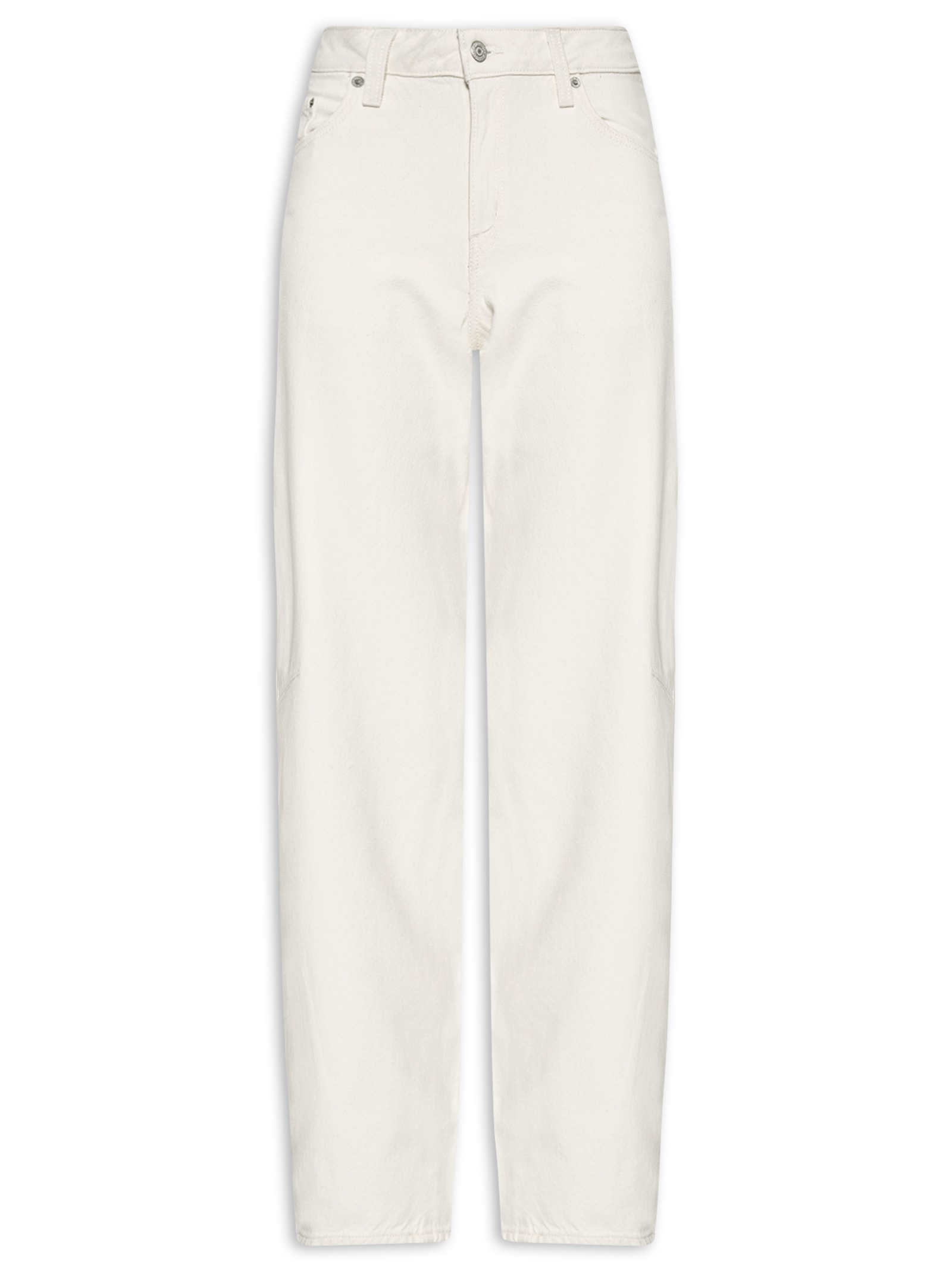 Calça Jeans Feminina Baggy Dad Barrel Branco Levi's