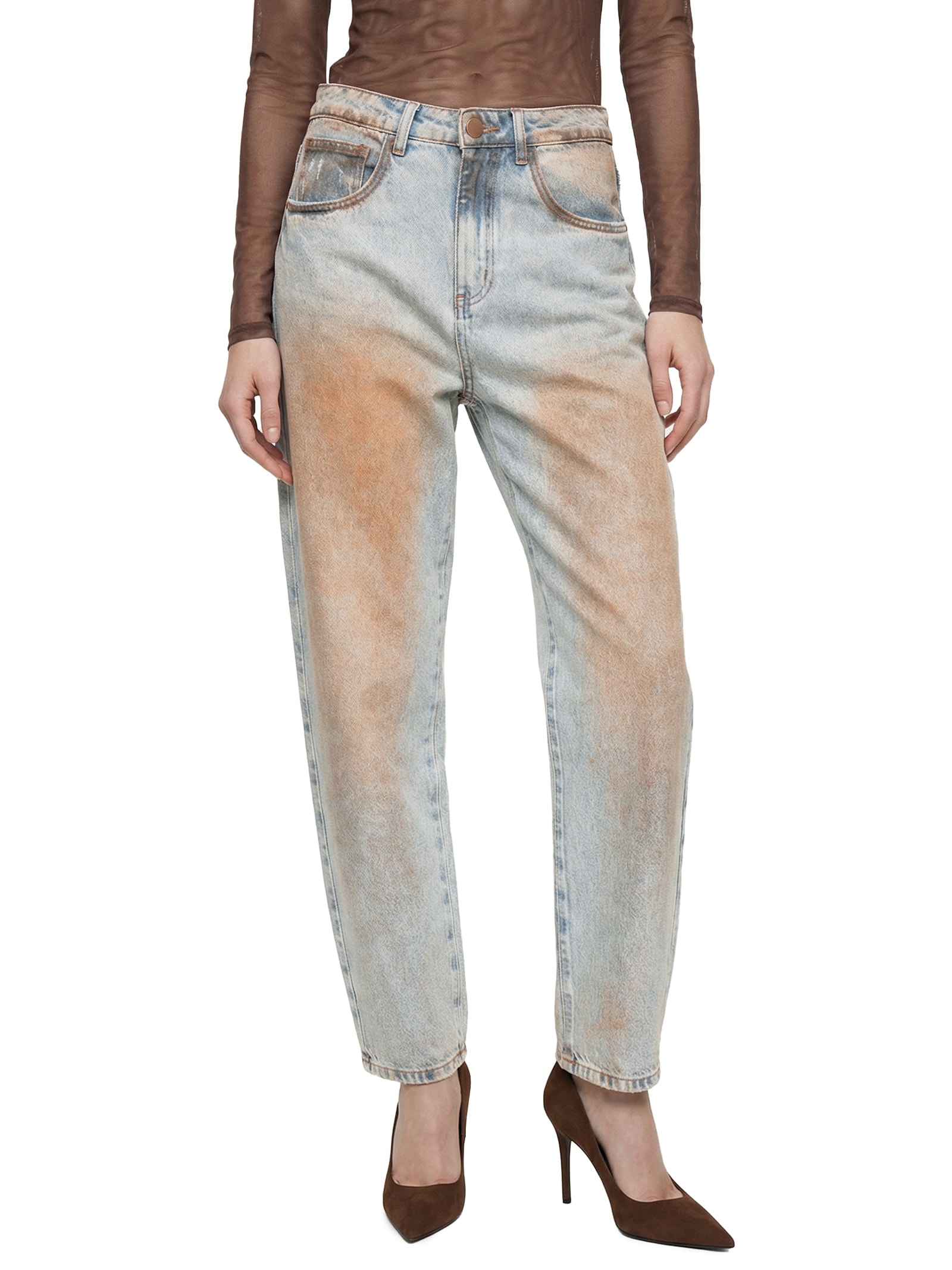 Calça Jeans Feminina Balloon Super High Azul Lança Perfume