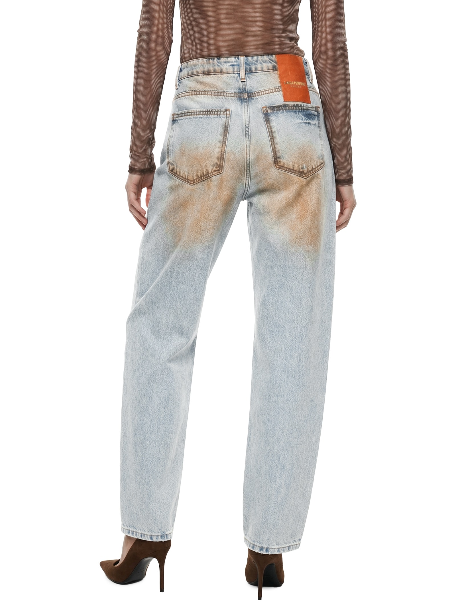 Calça Jeans Feminina Balloon Super High Azul Lança Perfume