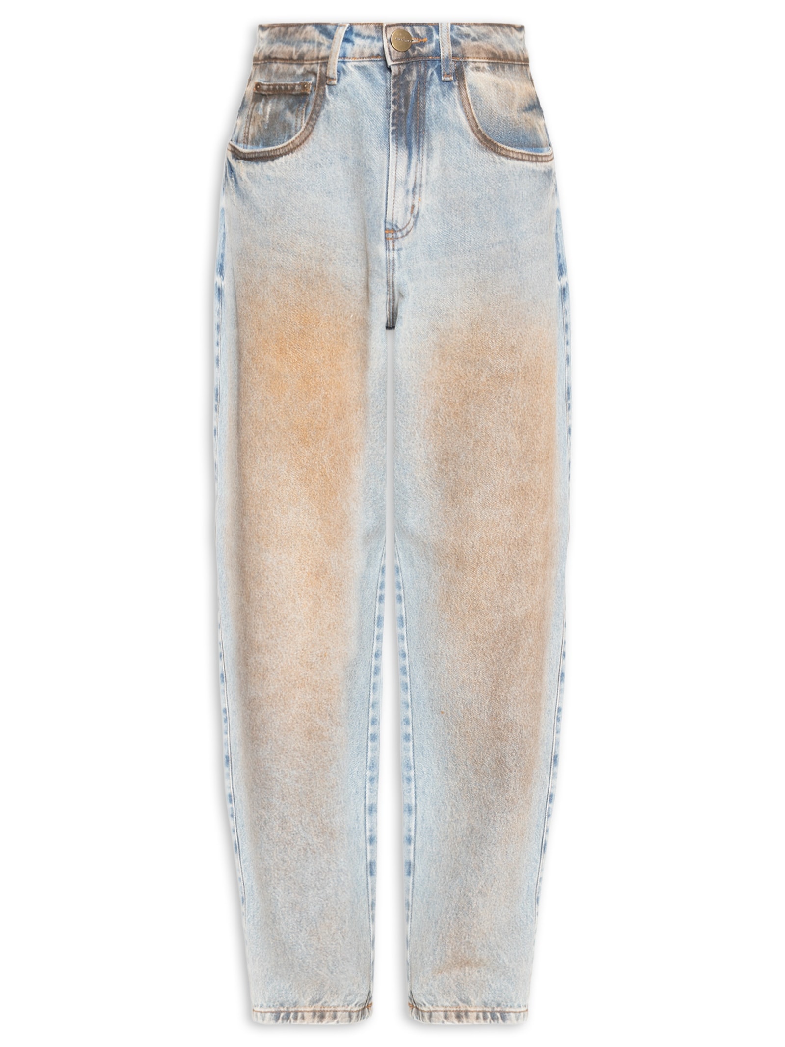 Calça Jeans Feminina Balloon Super High Azul Lança Perfume