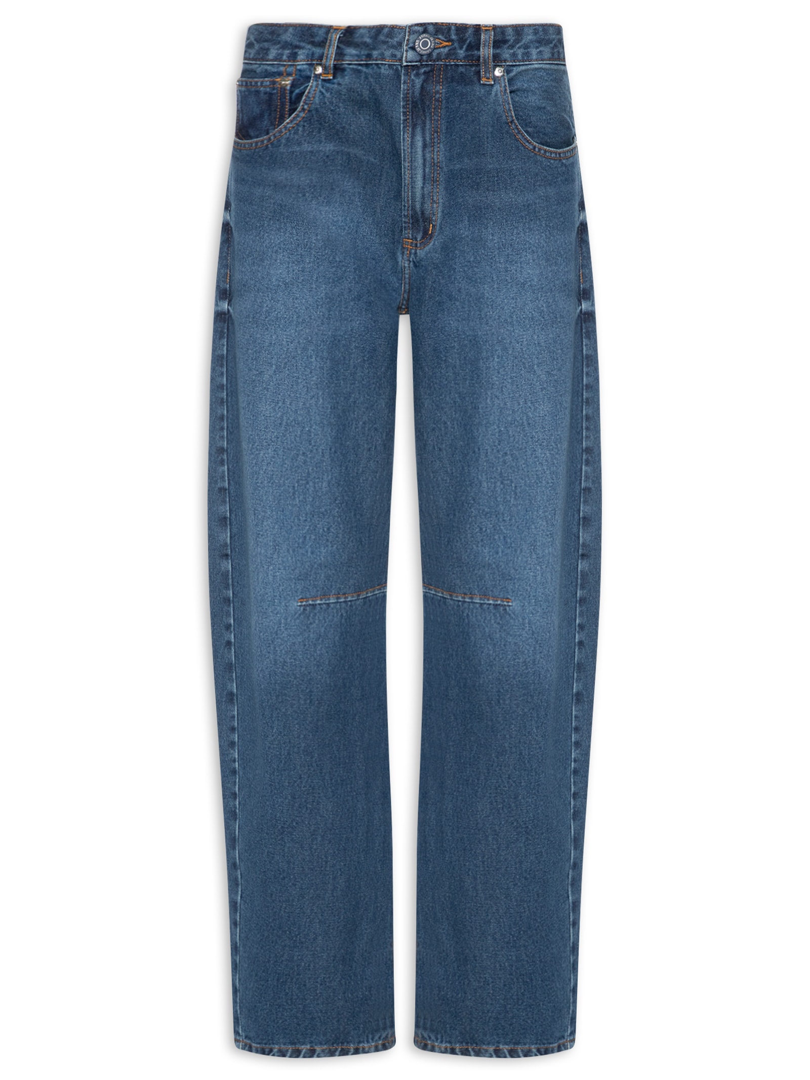 Calça Jeans Feminina Barrel Slim Azul Animale Jeans