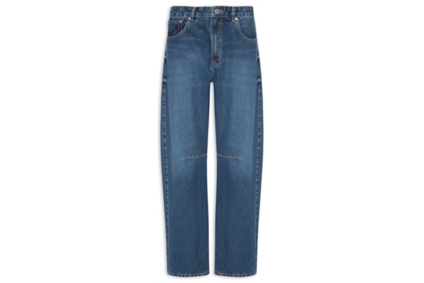 Calça Jeans Feminina Barrel Slim - Azul