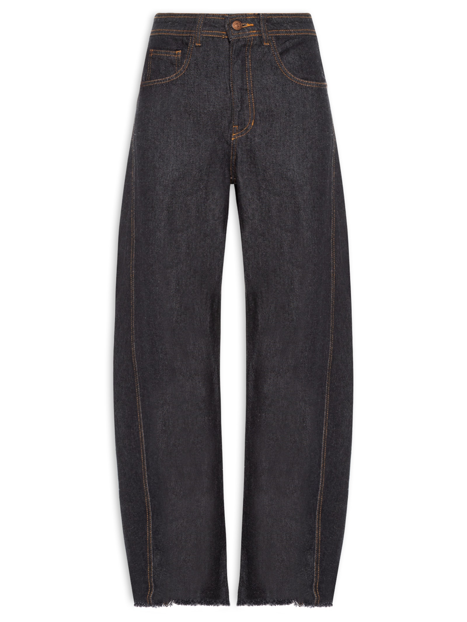 Calça Jeans Feminina Barrel – Preto Dress To