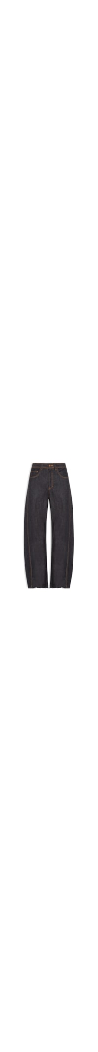 Calça Jeans Feminina Barrel – Preto