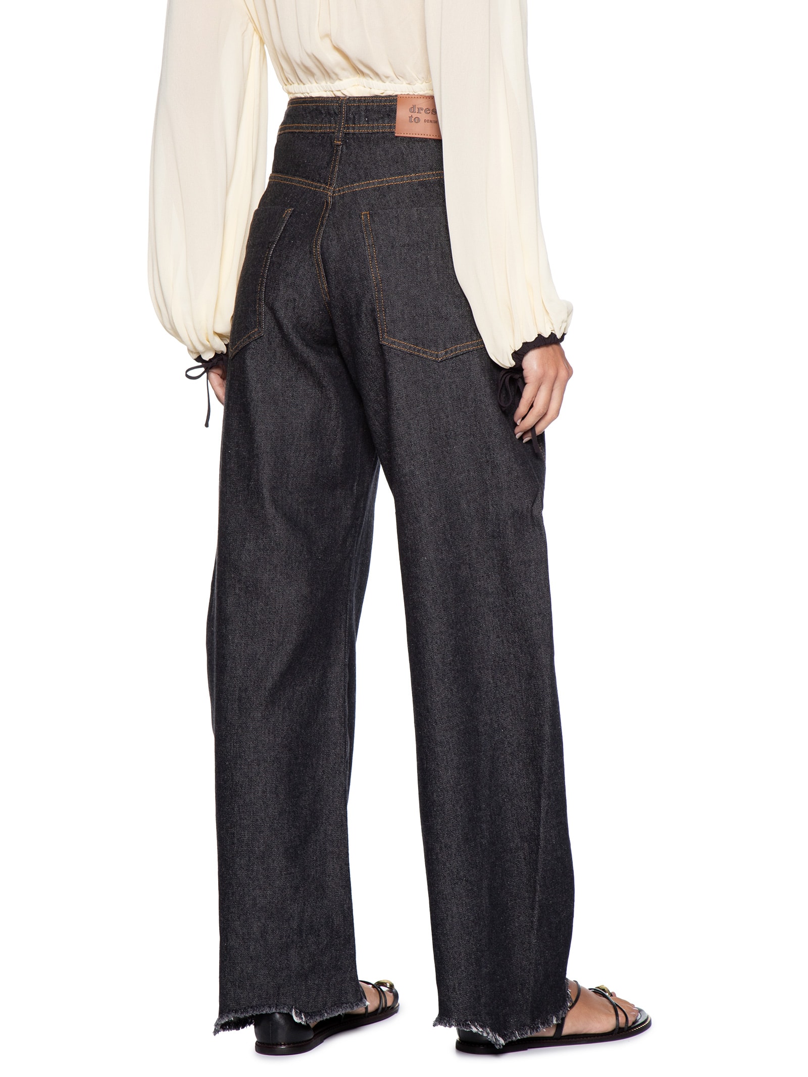 Calça Jeans Feminina Barrel – Preto Dress To