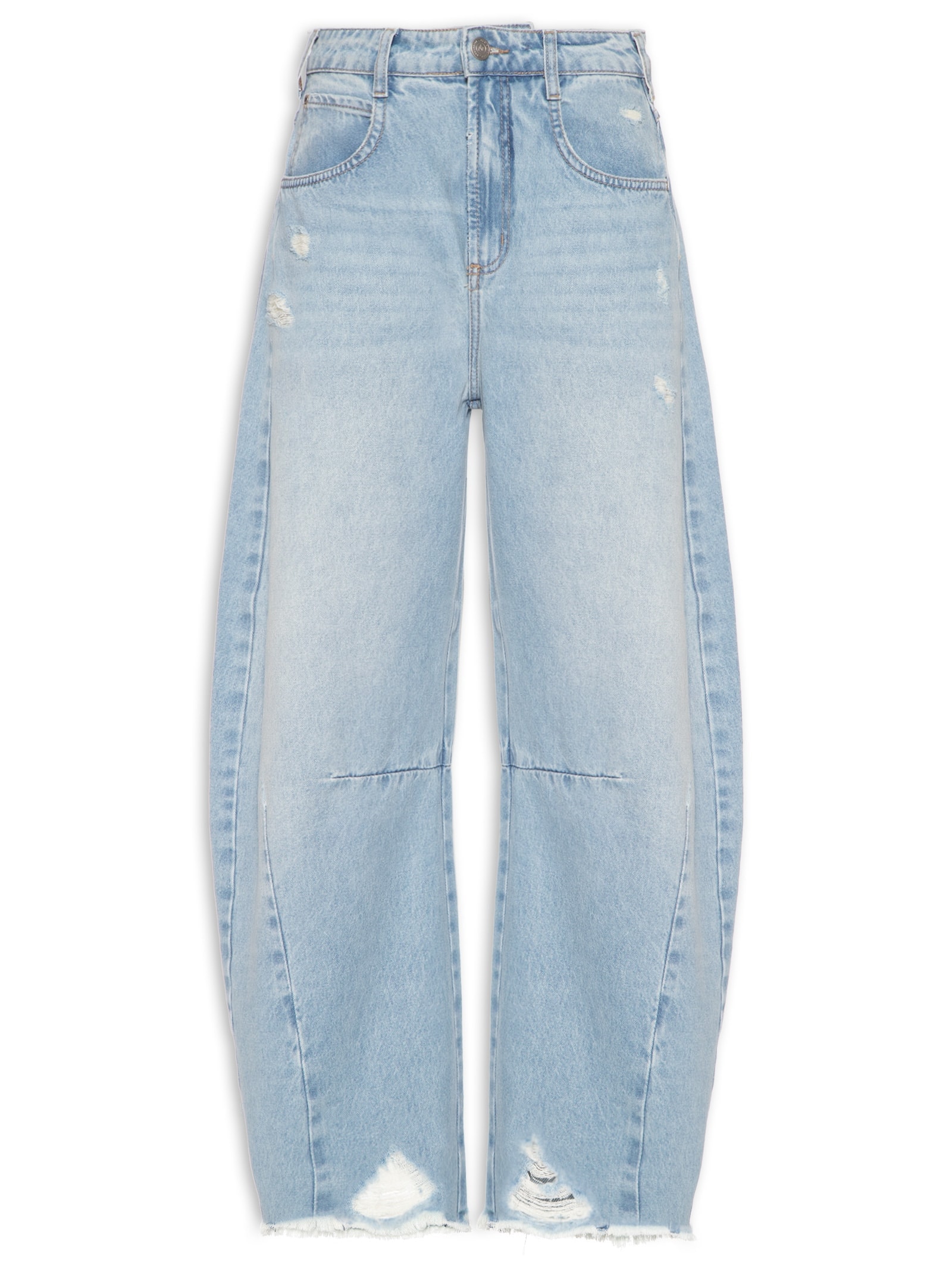 Calça Jeans Feminina Barril Azul Colcci