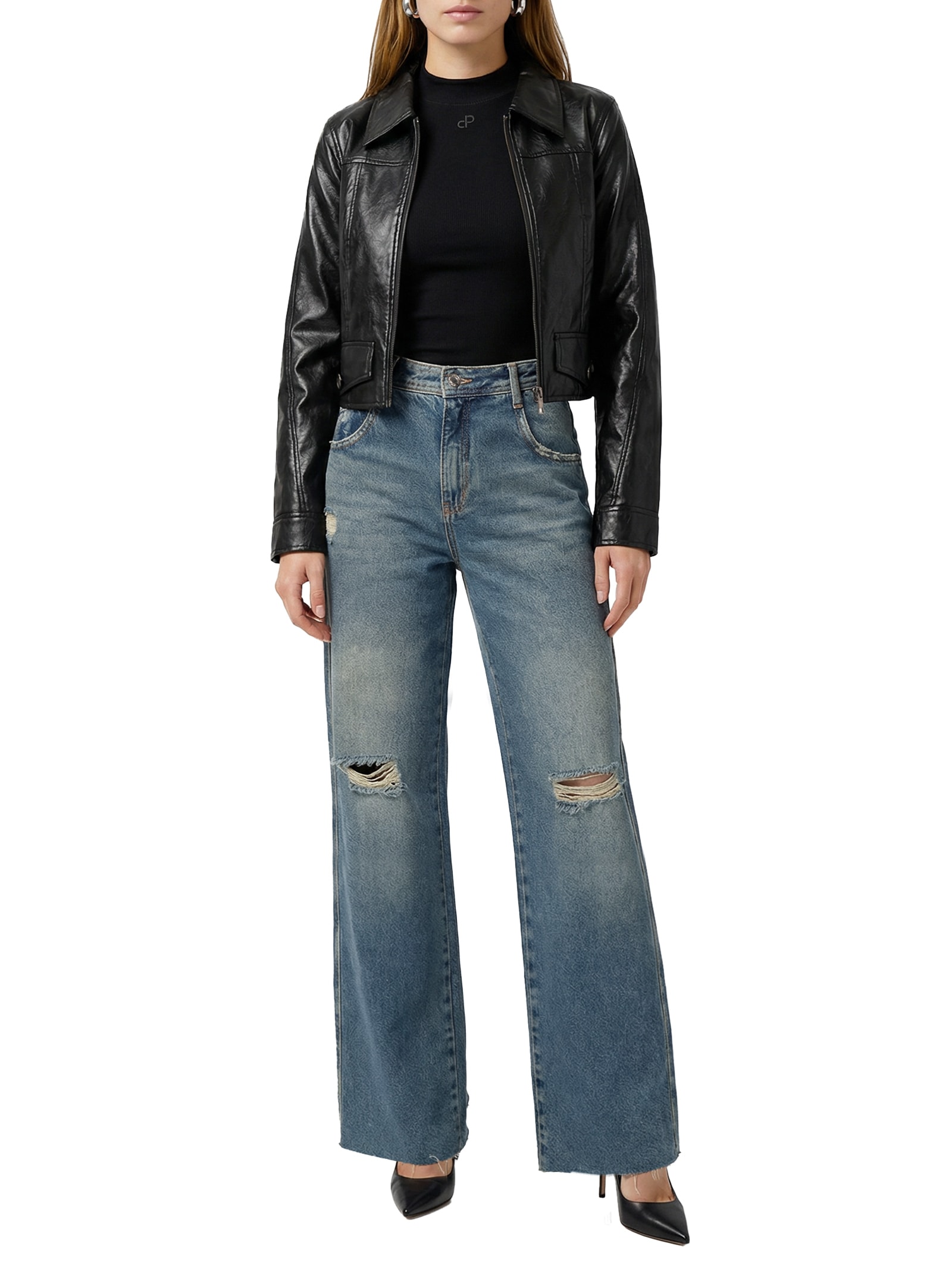 Calça Jeans Feminina Basic Comfort Azul Open