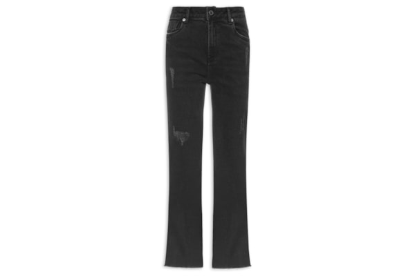 Calça Jeans Feminina Black Mini Flare - Preto