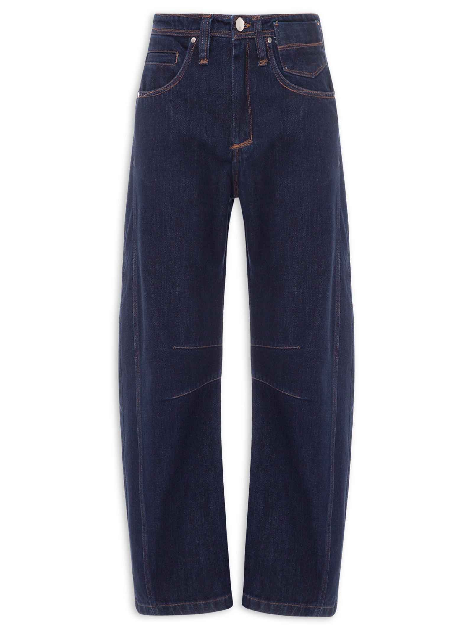 Calça Jeans Feminina Bolso Coração Azul Animale