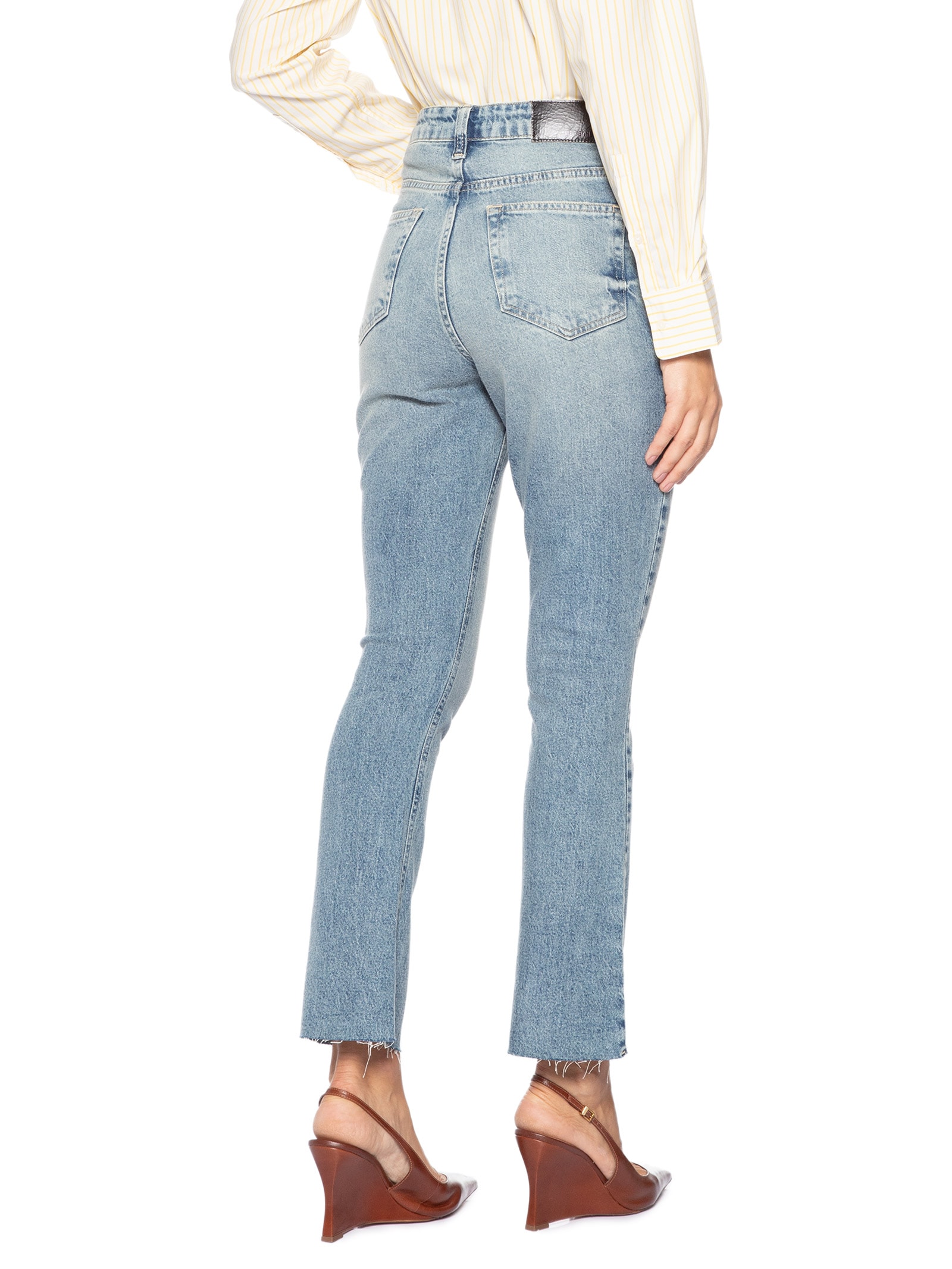 Calça Jeans Feminina Boot Cropped Azul Animale Jeans