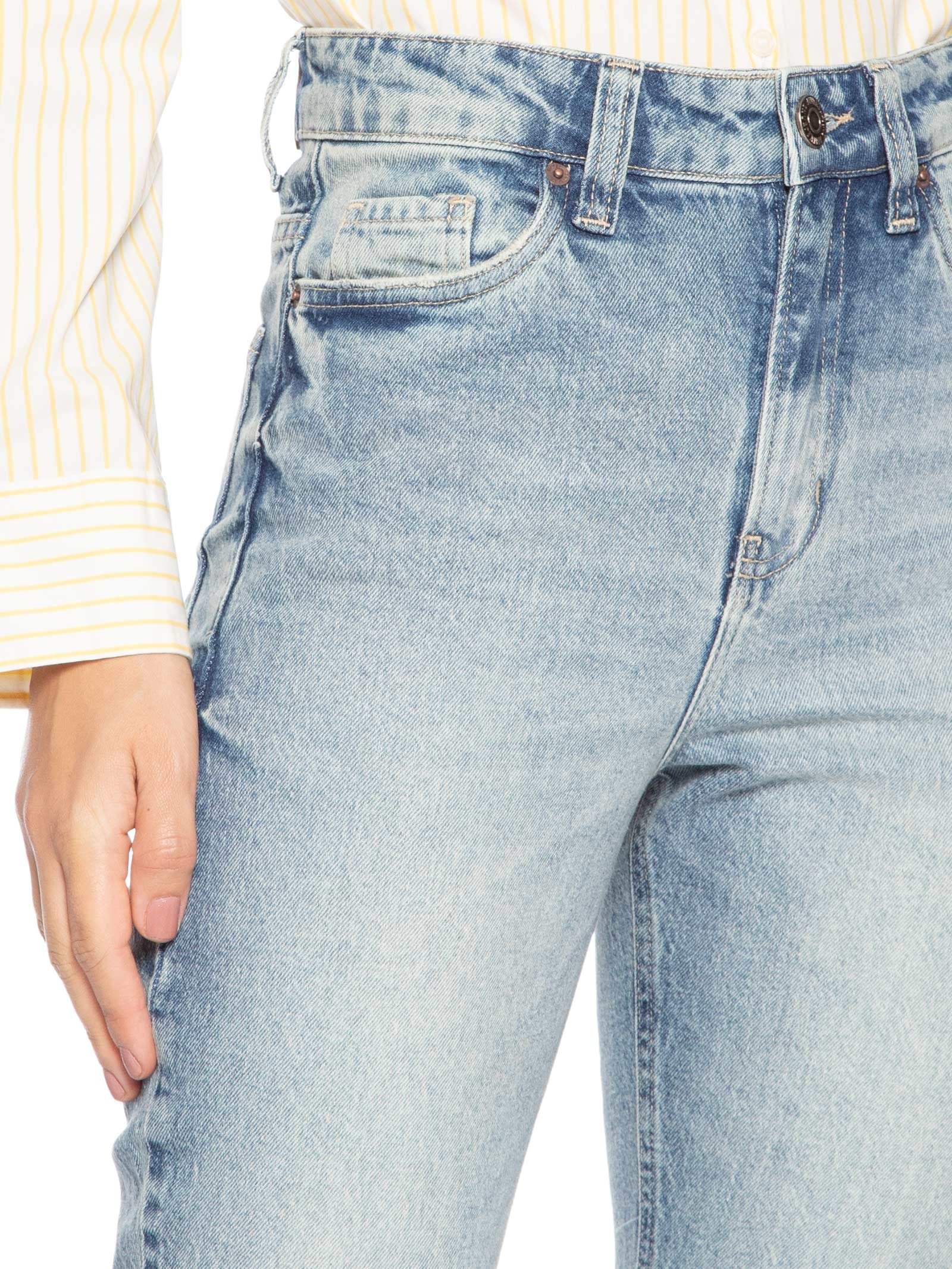 Calça Jeans Feminina Boot Cropped Azul Animale Jeans