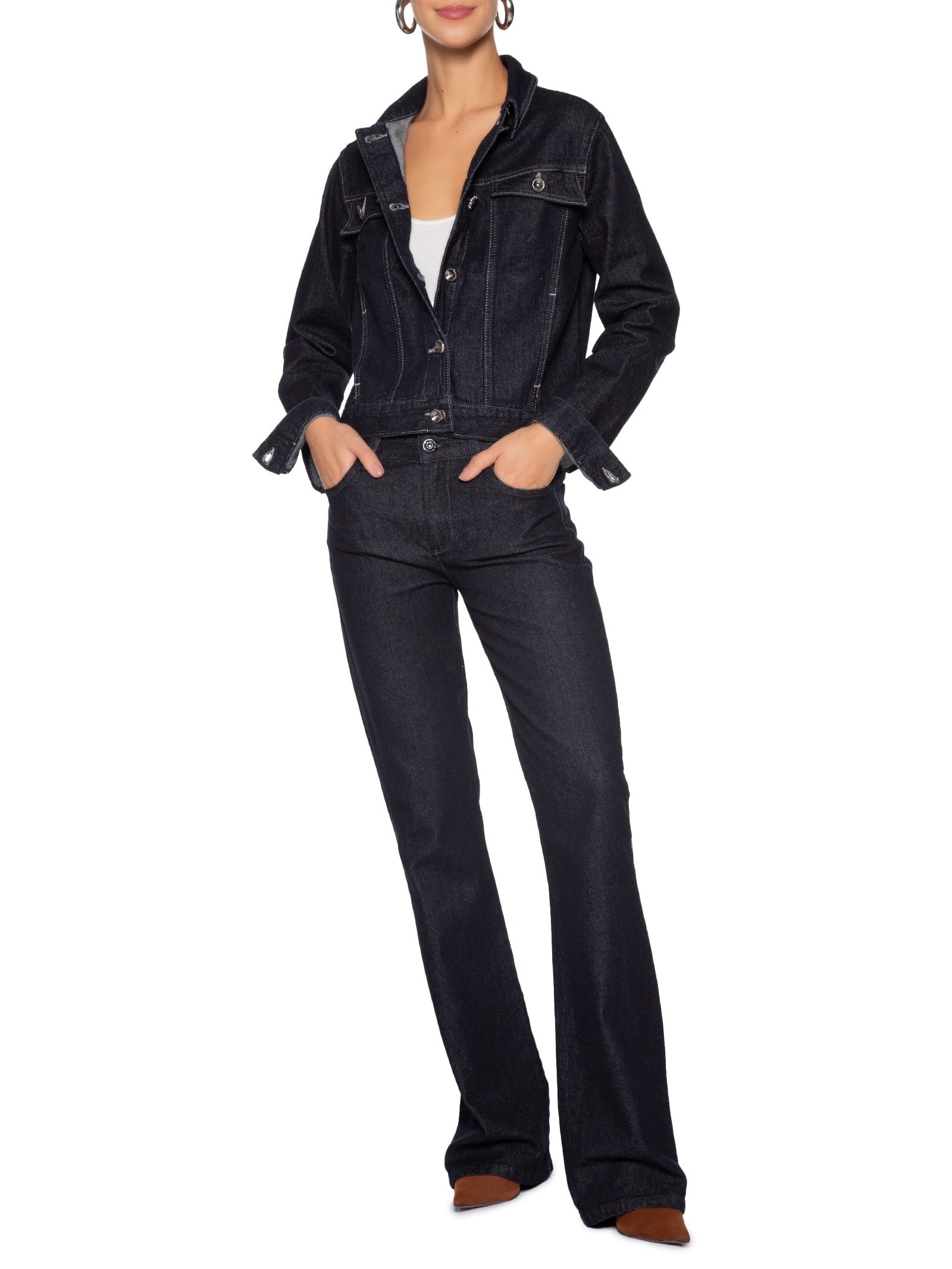 Calça Jeans Feminina Boot Cut Azul Forum