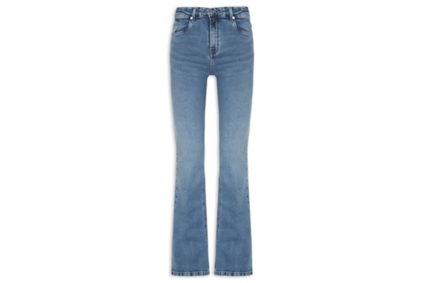 Calça Jeans Feminina Boot Nova York Midi Basic  – Azul