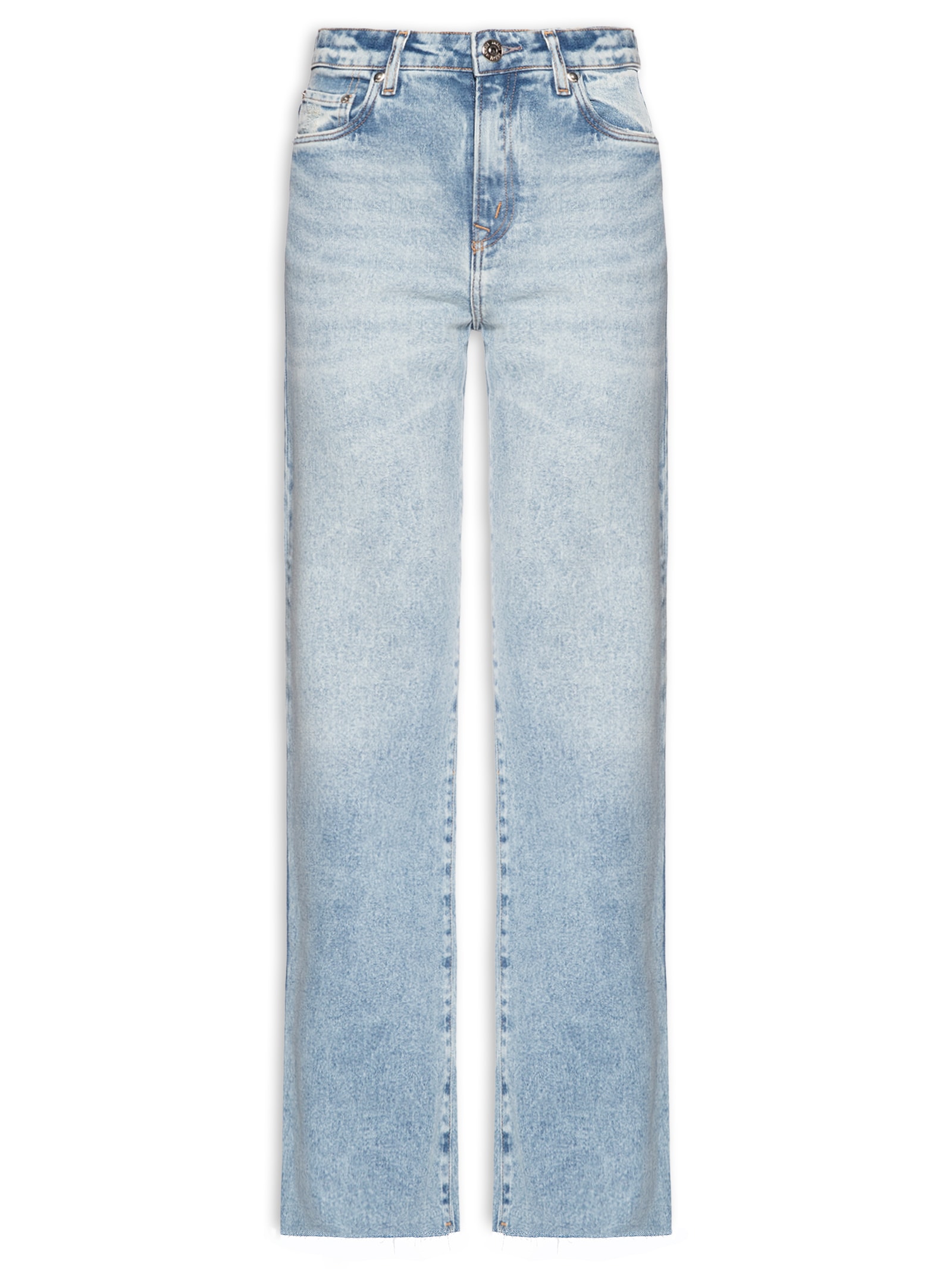 Calça Jeans Feminina Boot Vintage Barra A Fio Azul Animale