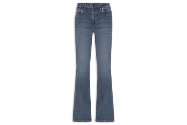 Calça Jeans Feminina Boot Vintage New Basic - Cinza