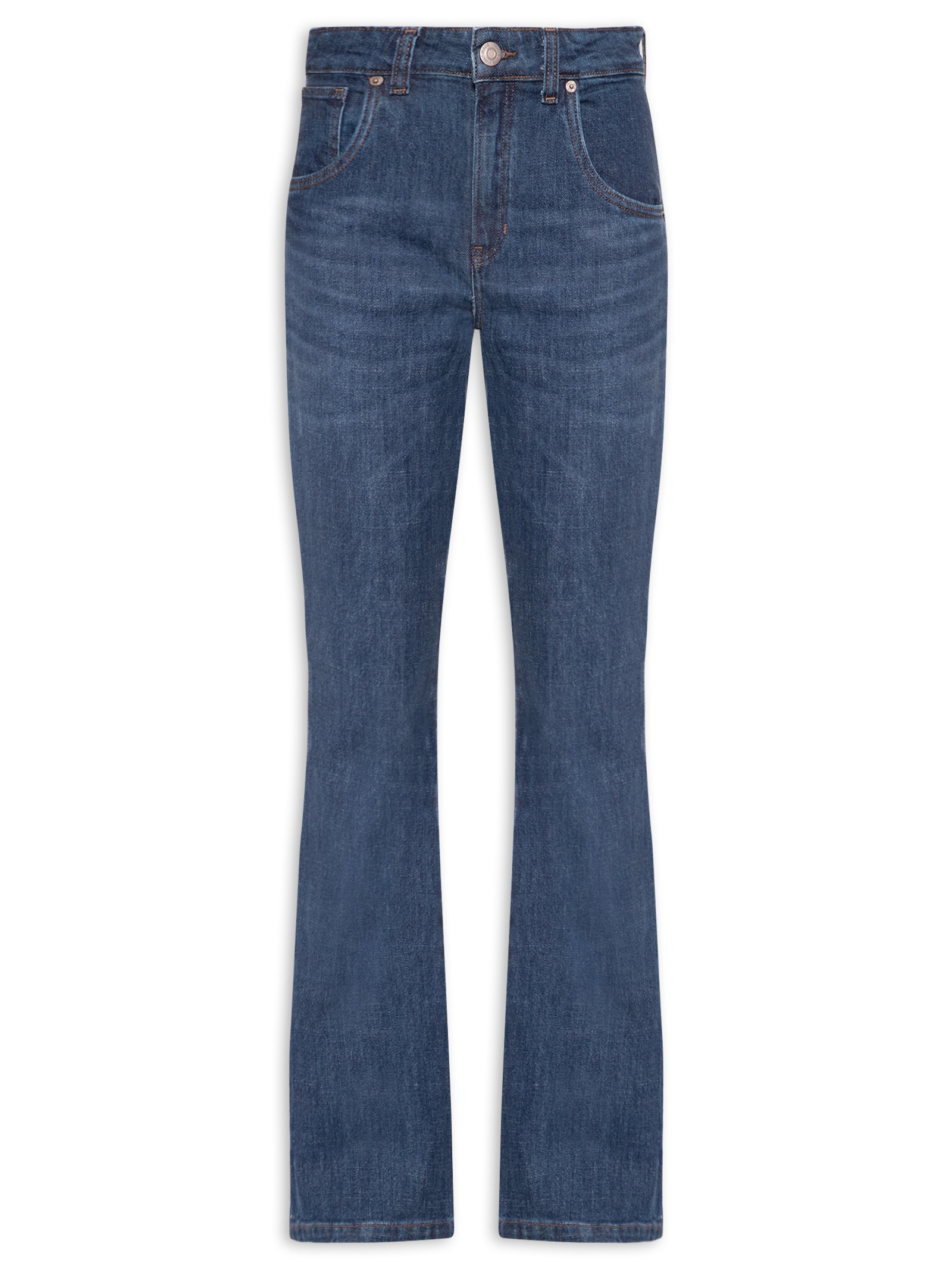 Calça Jeans Feminina Bootcut Nova York New Basic Azul Animale Jeans