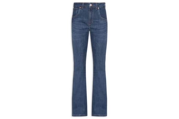 Calça Jeans Feminina Bootcut Nova York New Basic - Azul