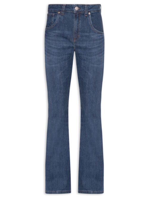 Calça Jeans Feminina Bootcut Nova York New Basic - Azul