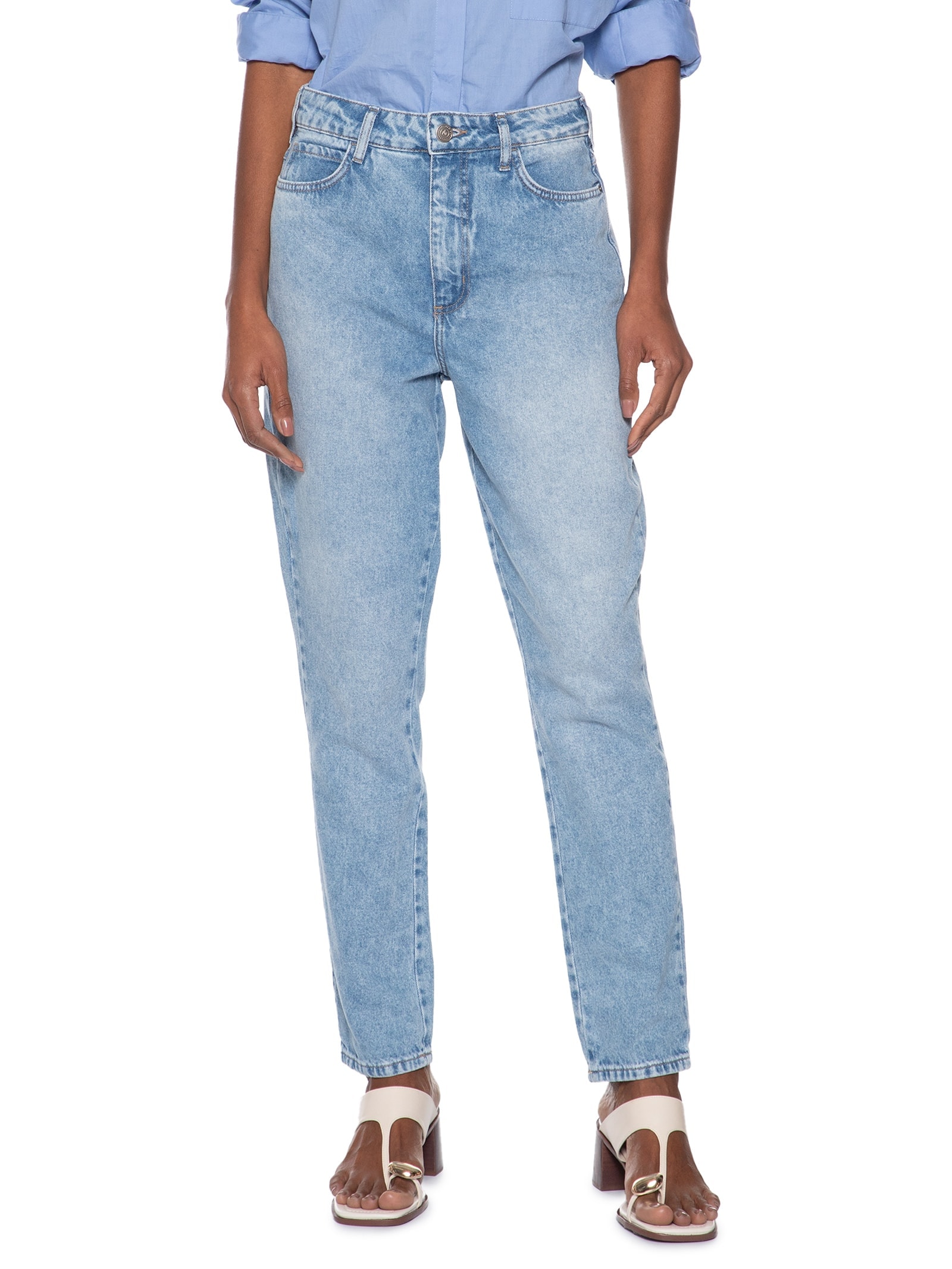 Calça Jeans Feminina Bruna Azul Colcci