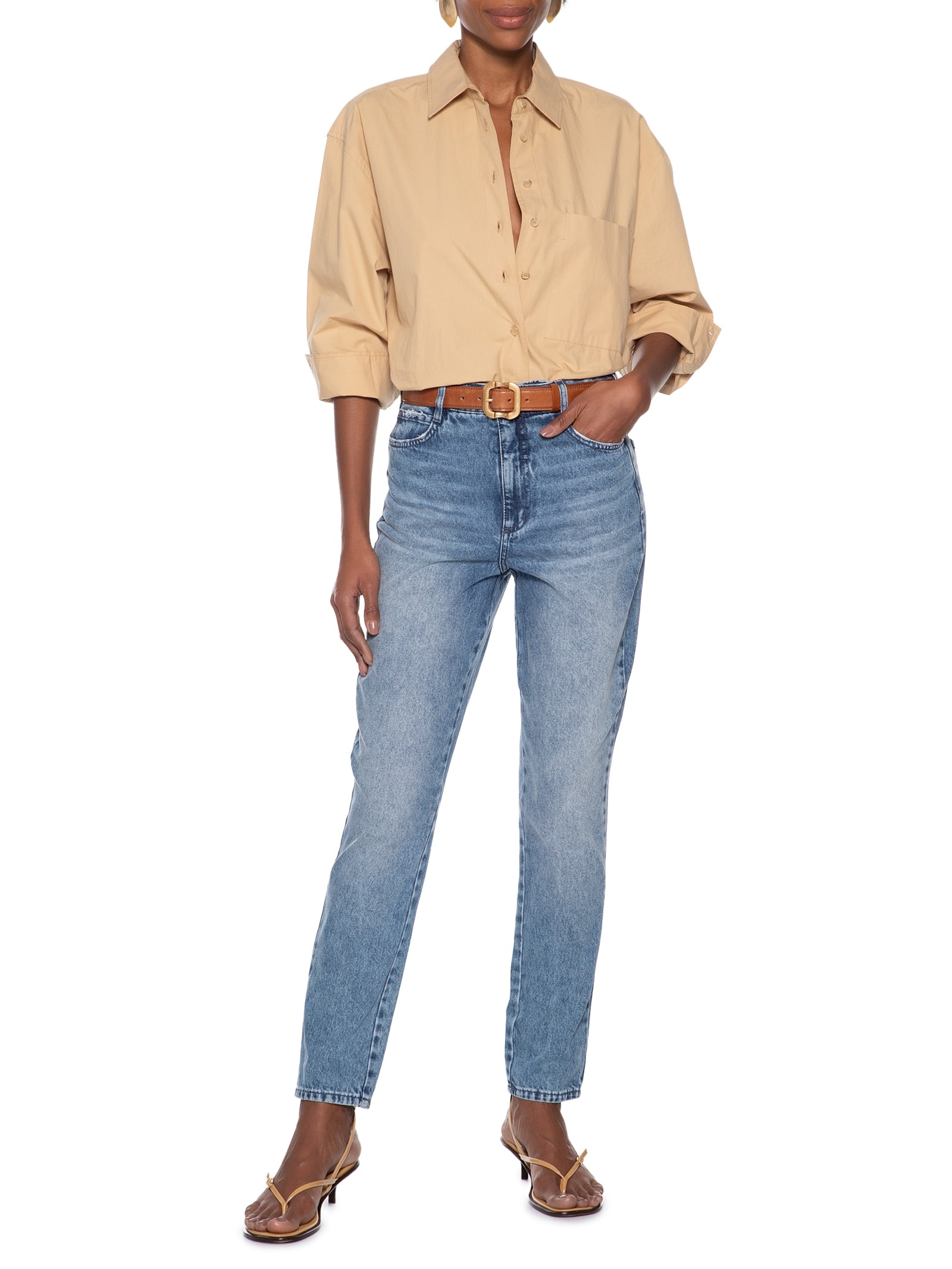 Calça Jeans Feminina Bruna Azul Colcci