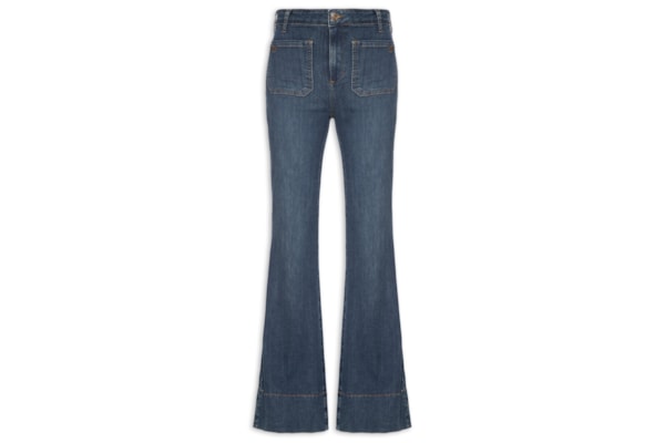 Calça Jeans Feminina Bruna Boot Cut - Azul