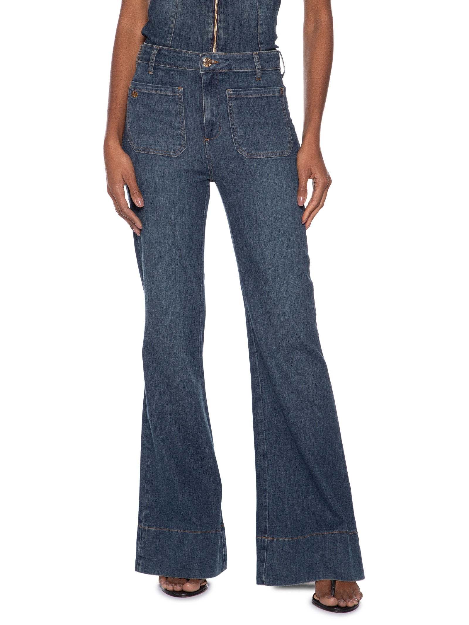 Calça Jeans Feminina Bruna Boot Cut Azul Colcci